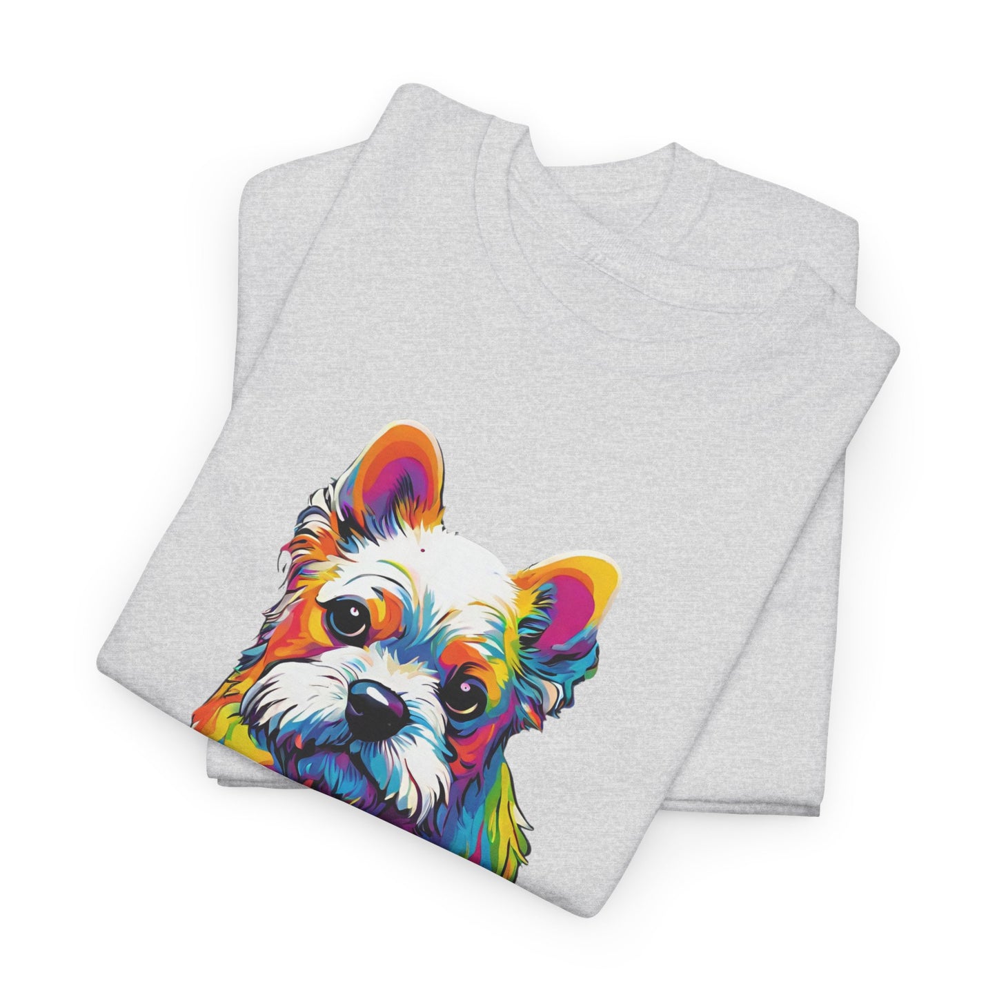 T-shirt de sport Flashlander avec chien skateboardant Pop Art