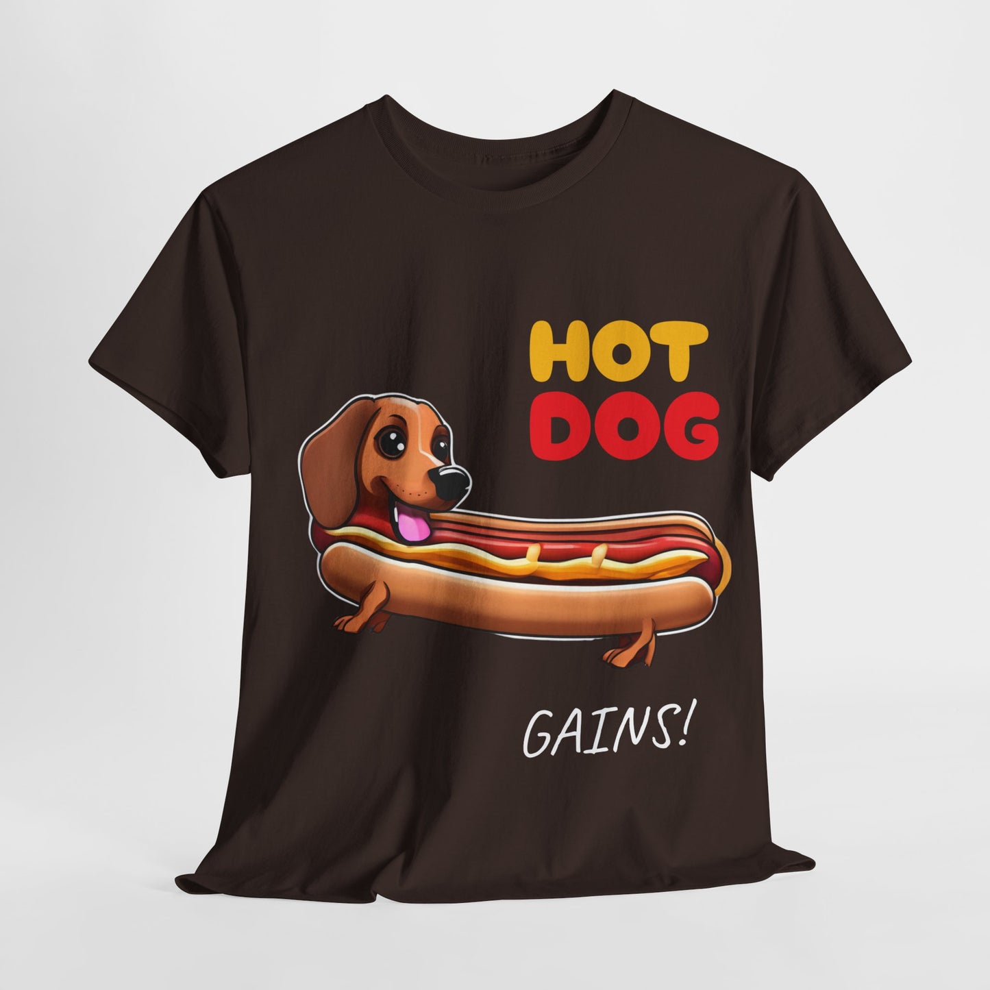 Hot Dog Gains Dachshund Dog - Flashlander Gym Shirt