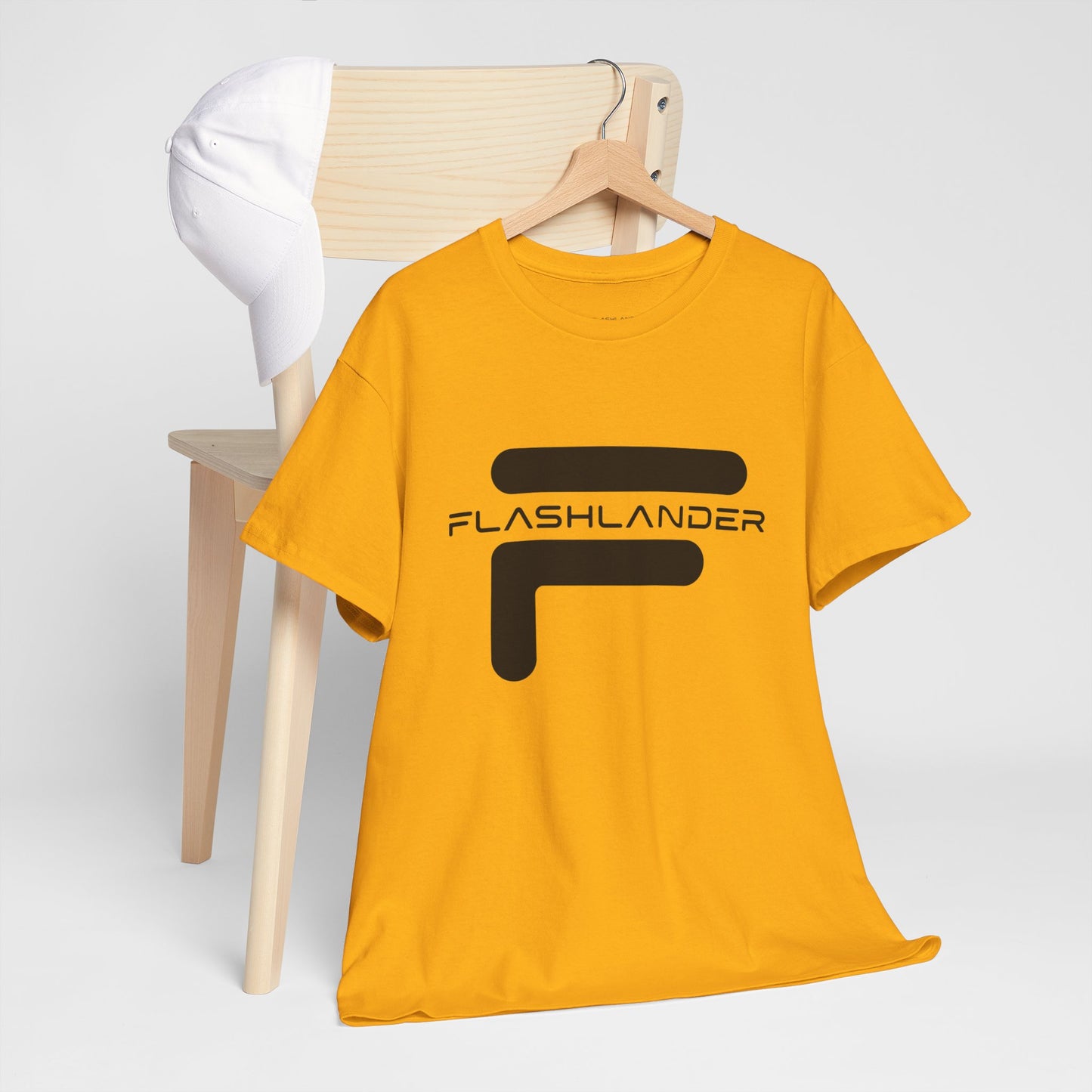 Flashlander with Iconic Crossed Logo Design Gym Shirt