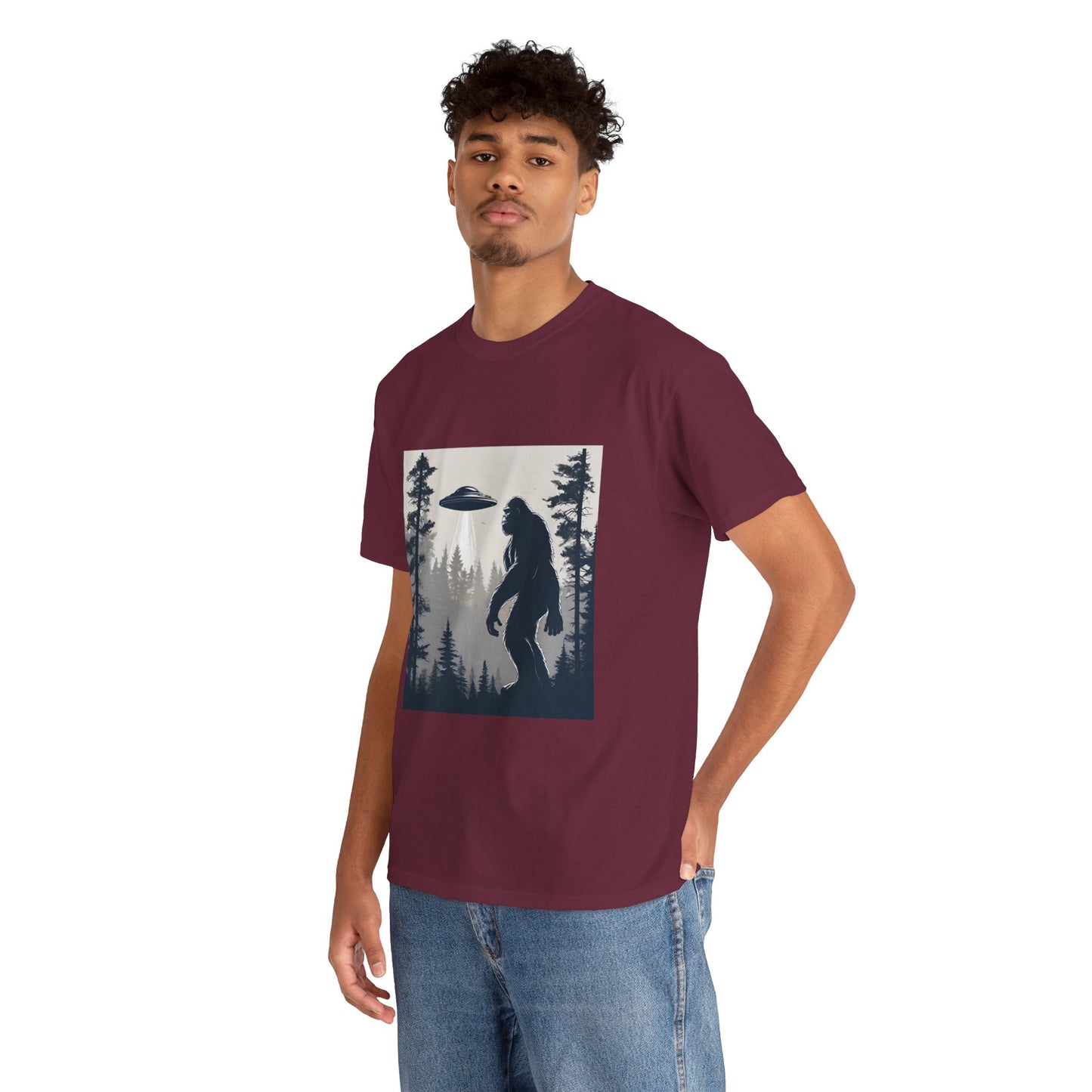 Sasquatch rencontre Bigfoot et OVNI - T-shirt de sport Flashlander