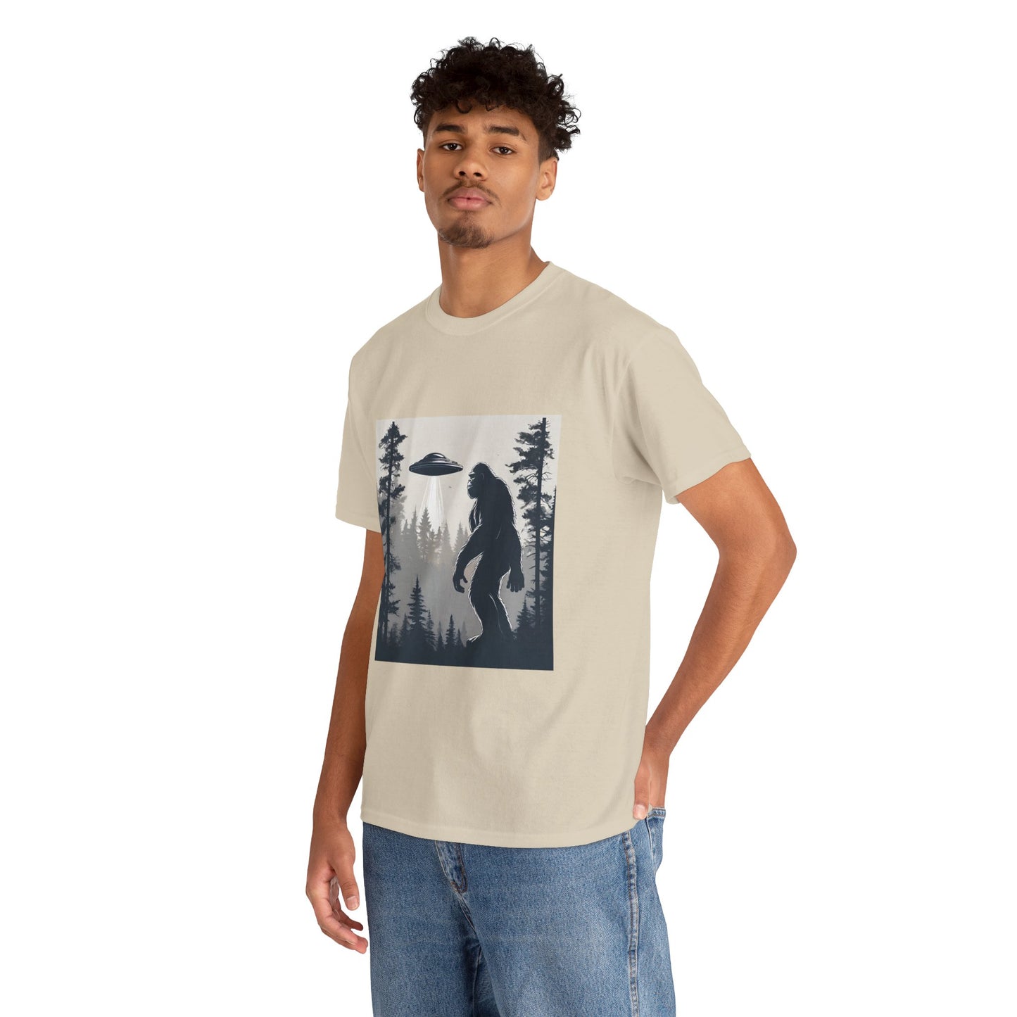 Sasquatch rencontre Bigfoot et OVNI - T-shirt de sport Flashlander