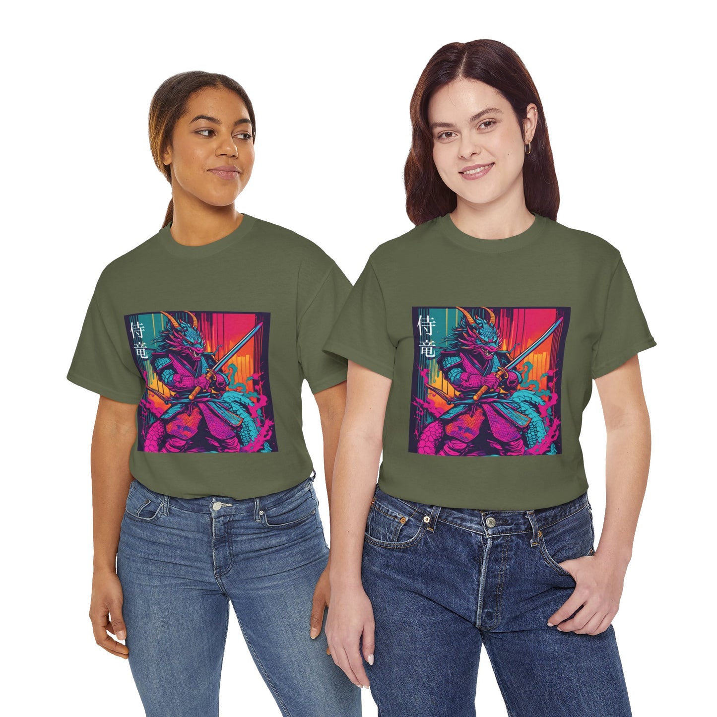 Dragon Samurai Pop Art - Flashlander Gym Shirt