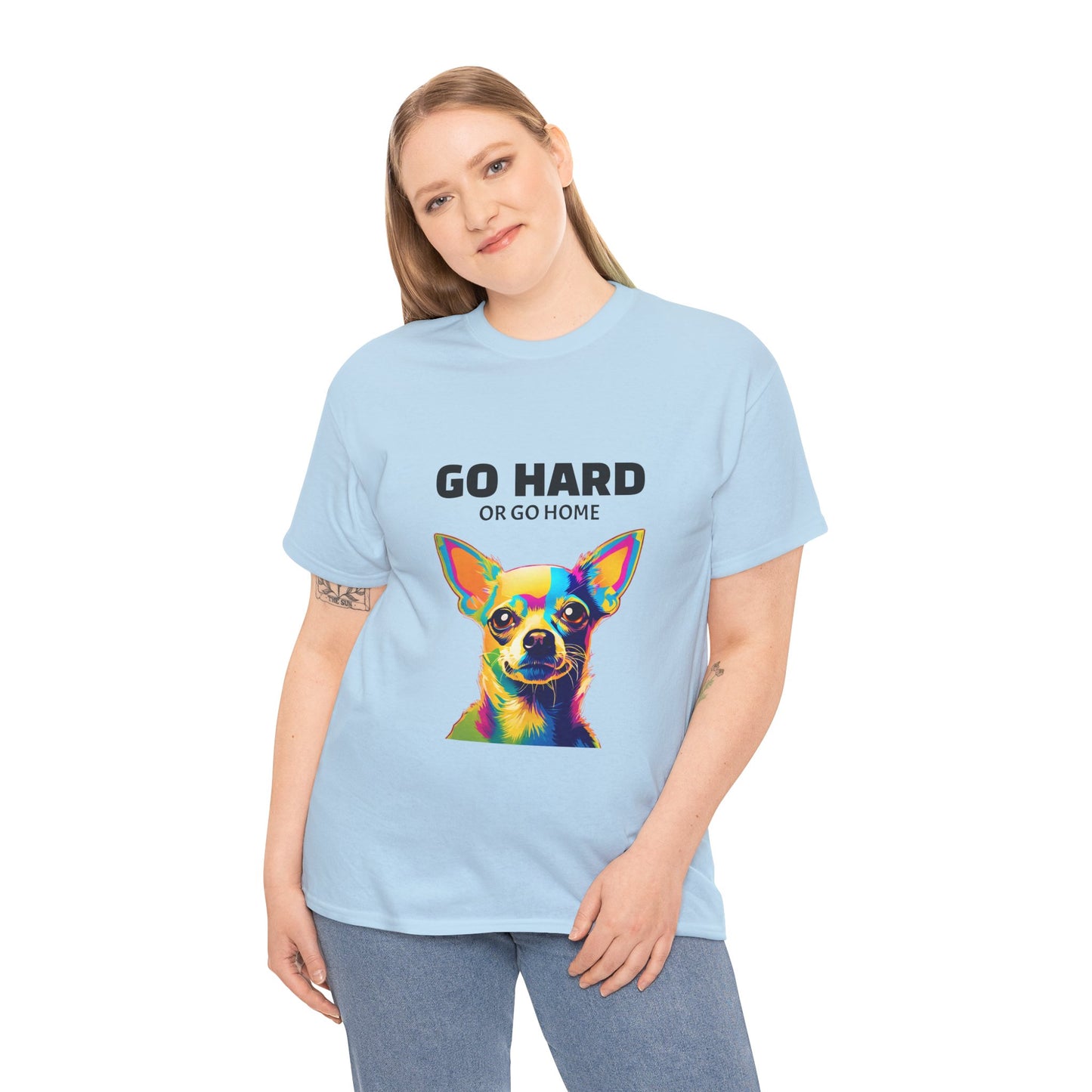 Chihuahua Dog Pop Art - Go Hard or Go Home Flashlander Gym Shirt