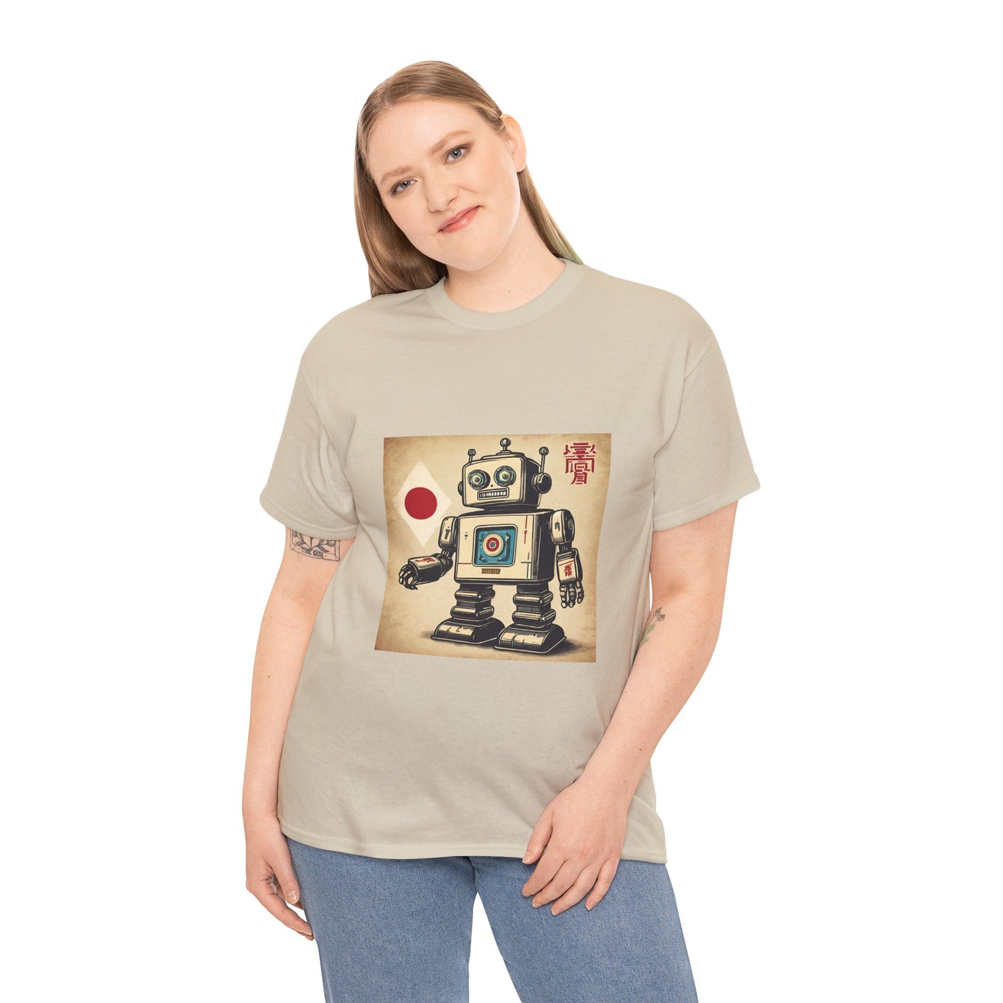 Camiseta deportiva con diseño de robot japonés vintage - Flashlander