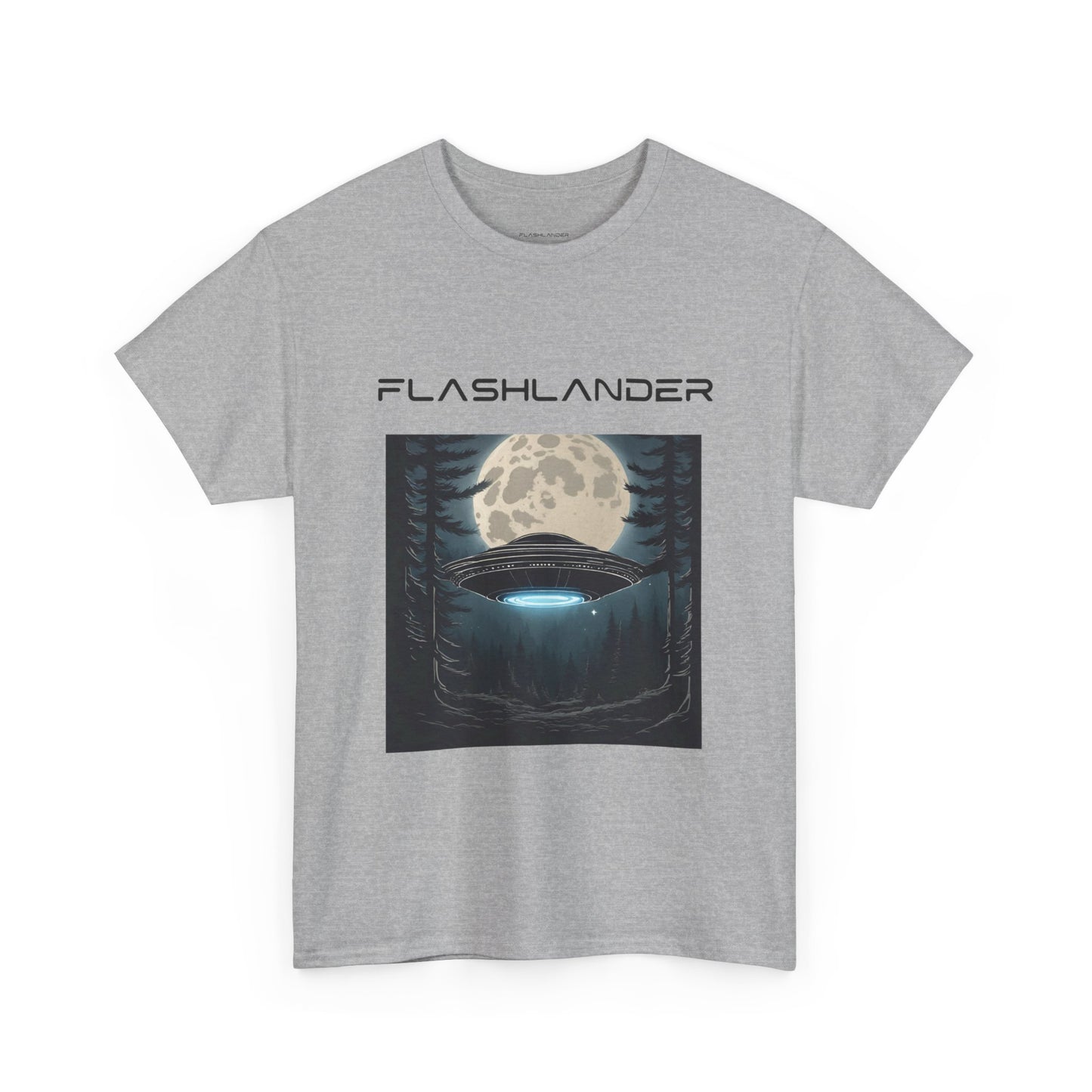 UFO Soaring Low in the Forest Tee Flashlander Gym Shirt