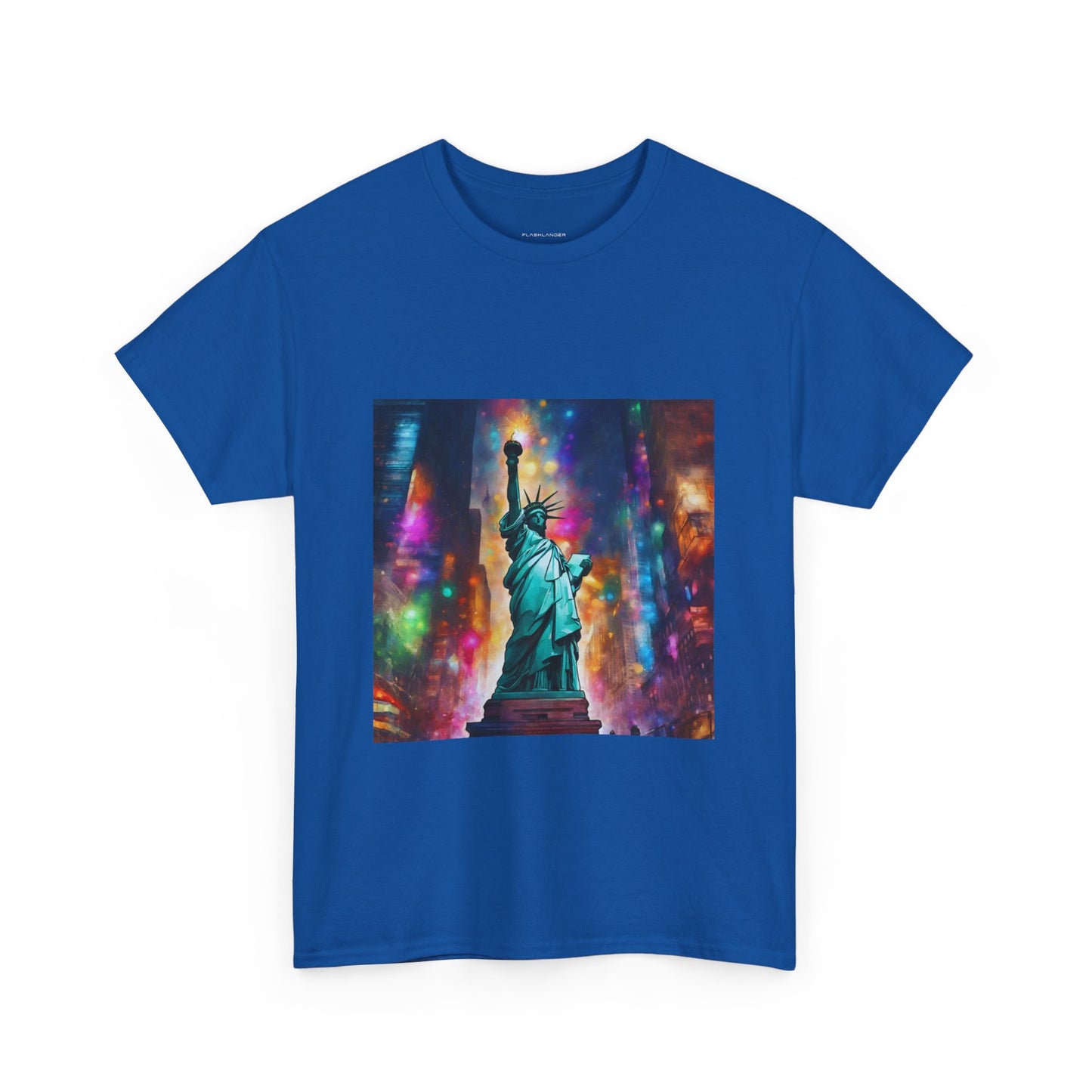 The Statue of Liberty in the Heart of New York Graphic Tee Flashlander