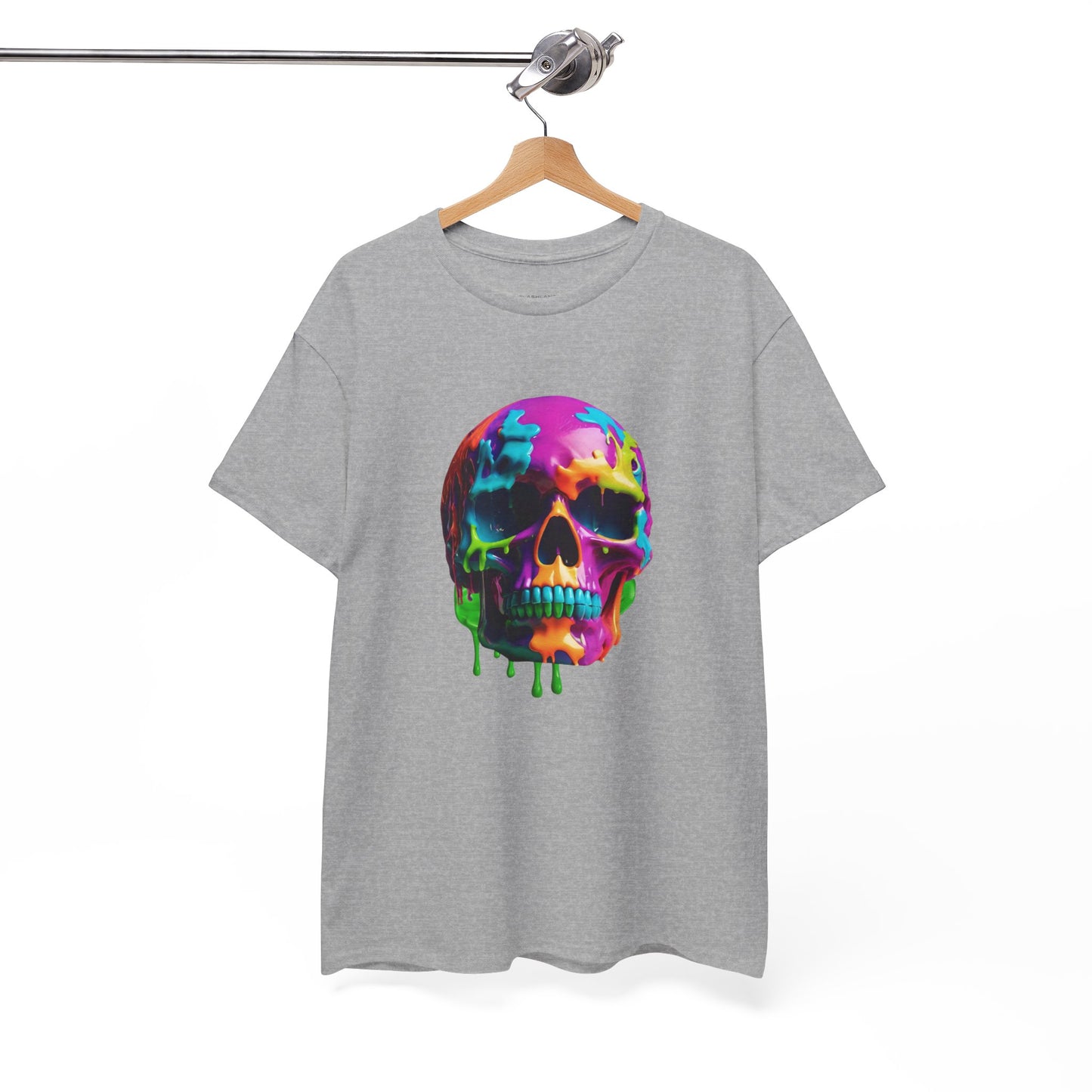 Camiseta con calavera de fusión de neón Flashlander