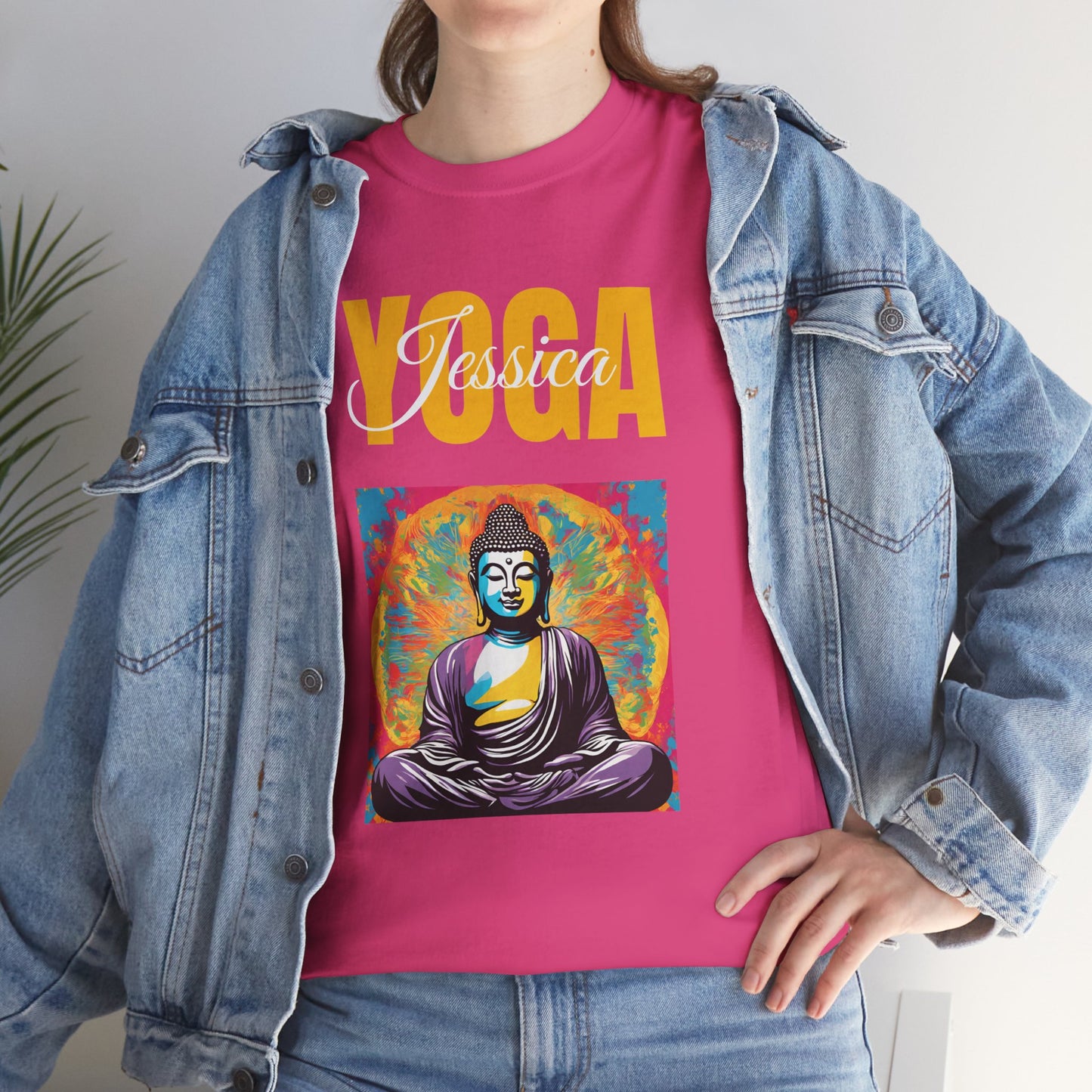 Personalized Yoga Shirt - Buddha Tee - Custom Name Flashlander Yoga Tee