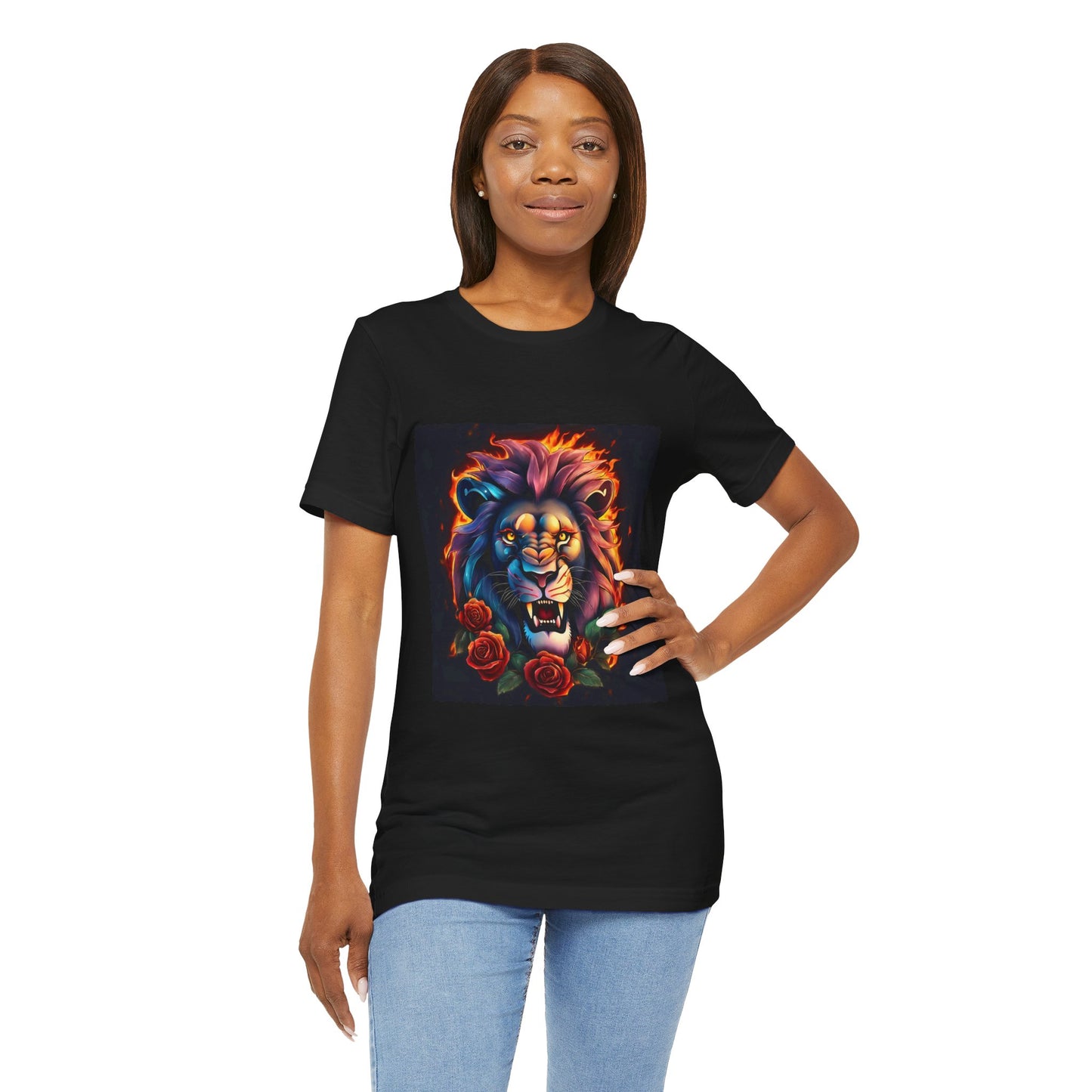 Brave Lion Flames Flashlander Gym Shirt