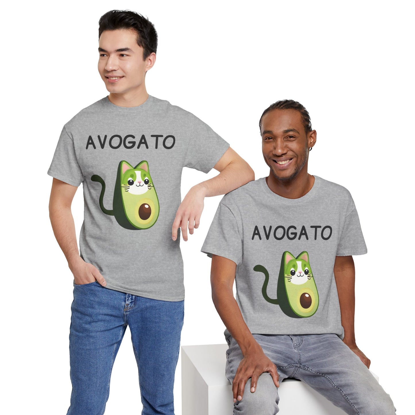 Avogato Funny Avocado Cat Face - Flashlander Gym Shirt