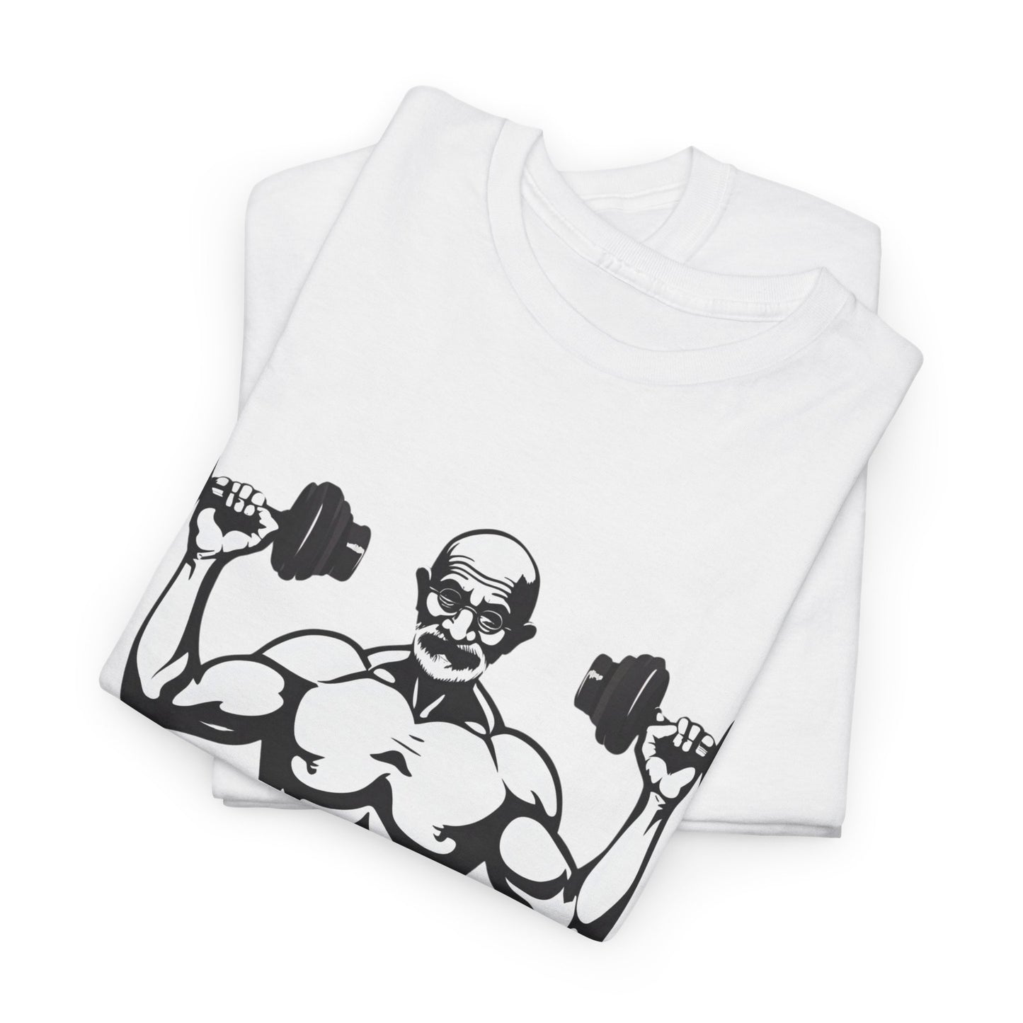 Gandhi Bodybuilder Gym Shirt - Flashlander Live as if you were to die tomorrow, learn as if you were to live forever quote Graphic Tee