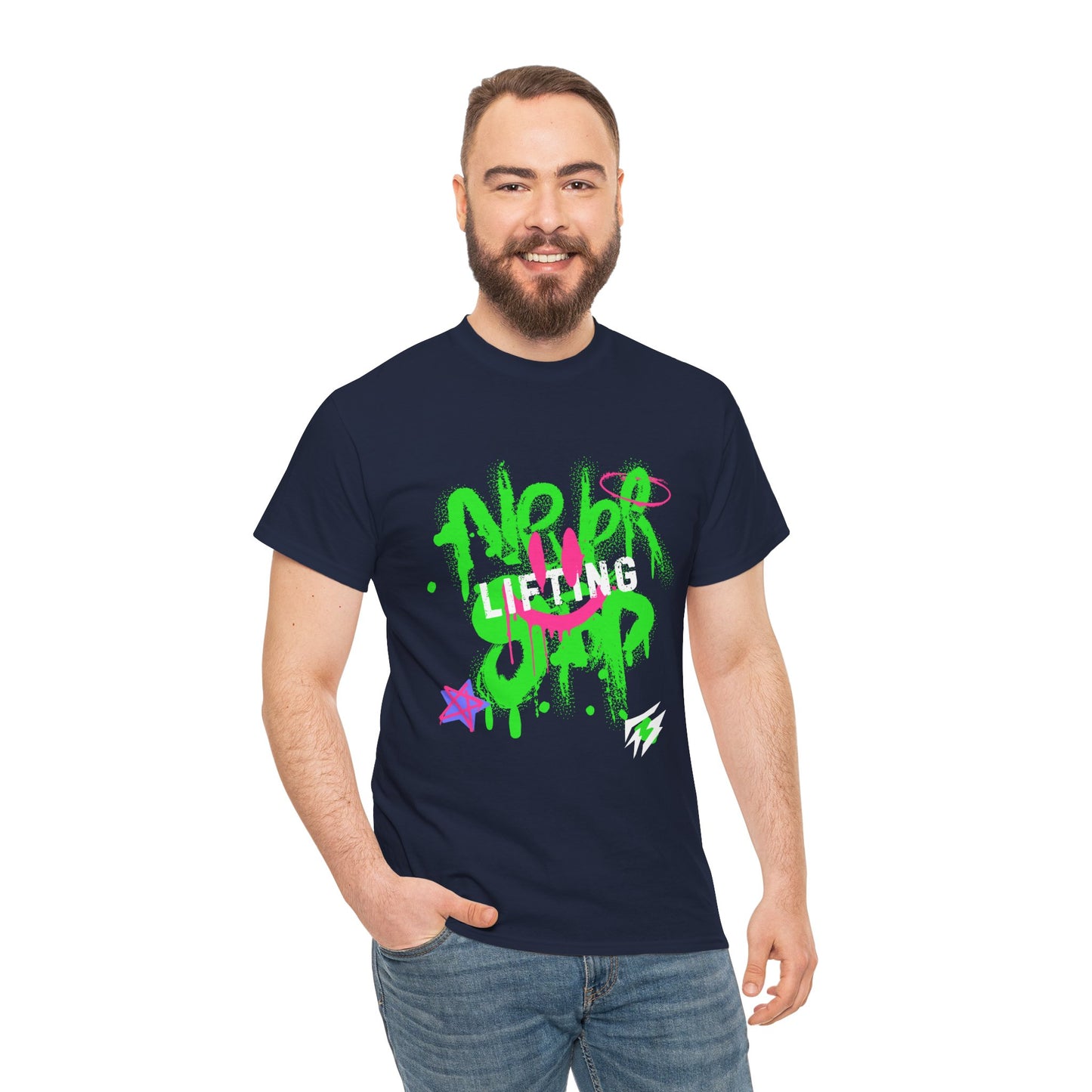 Graffiti Flashlander - Never Stop Lifting Gym T-Shirt