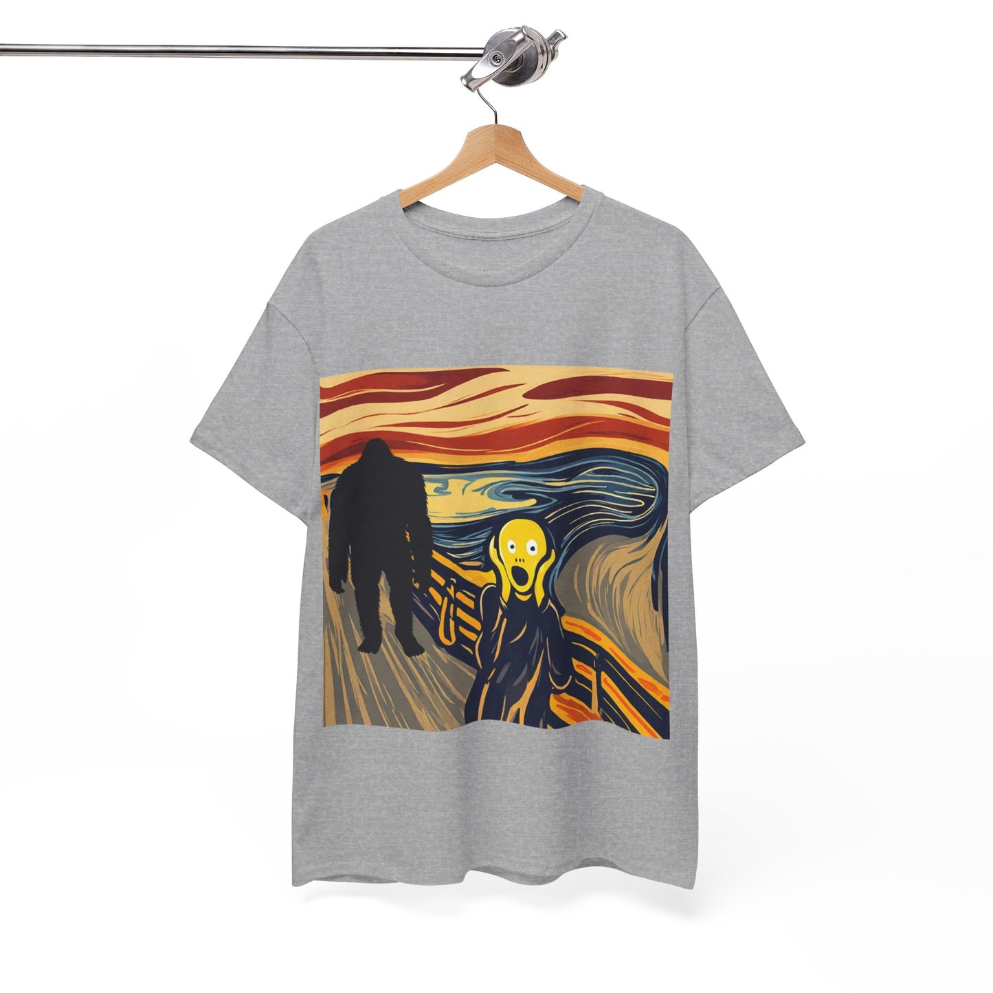 The Scream Meets Bigfoot A Startling Encounter - Flashlander Gym Shirt