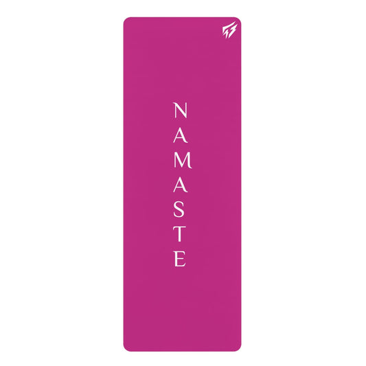 Flashlander Namaste Rubber Yoga Mat Dark Pink