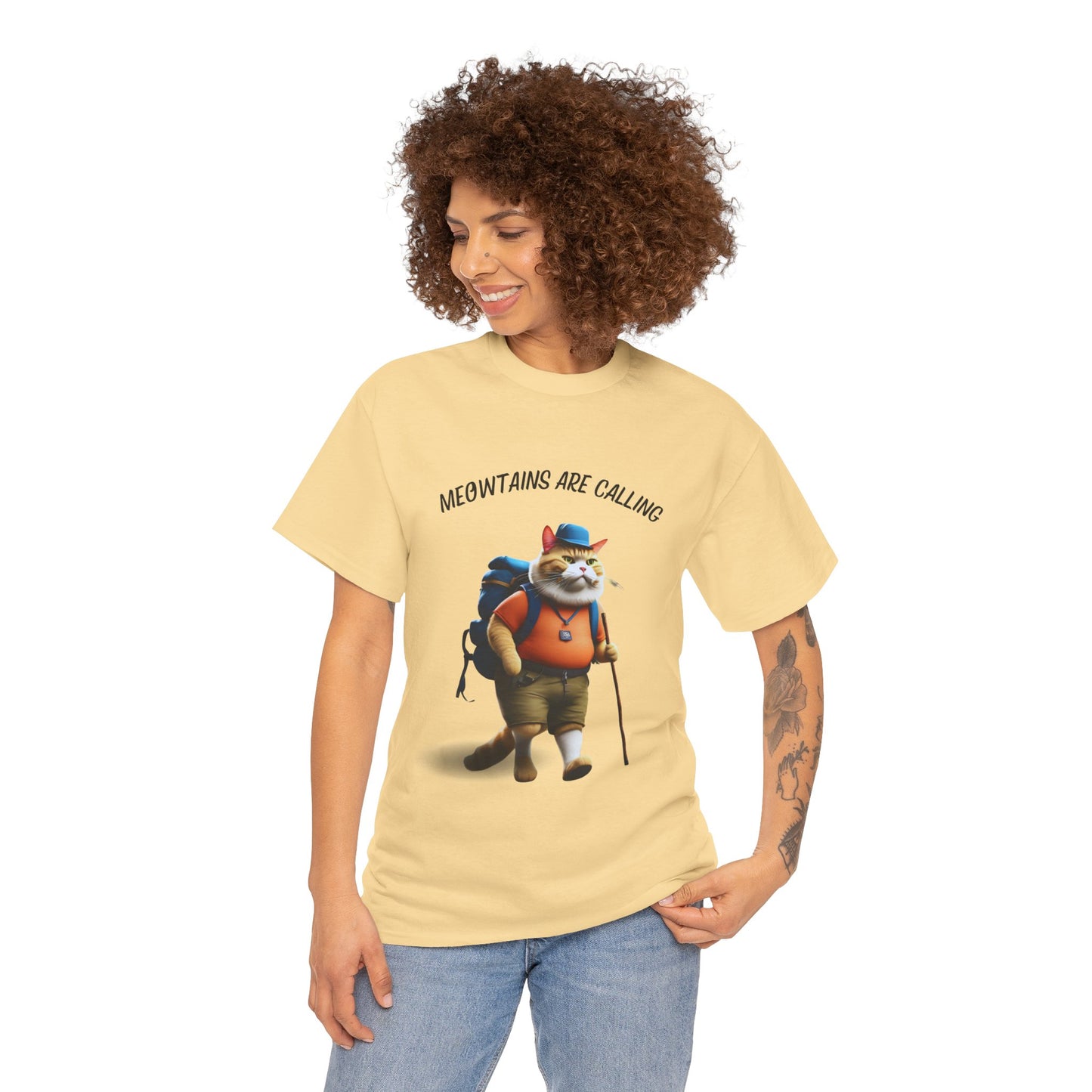 Hiking Cat Mewtains Are Calling - Flashlander Sport Shirt