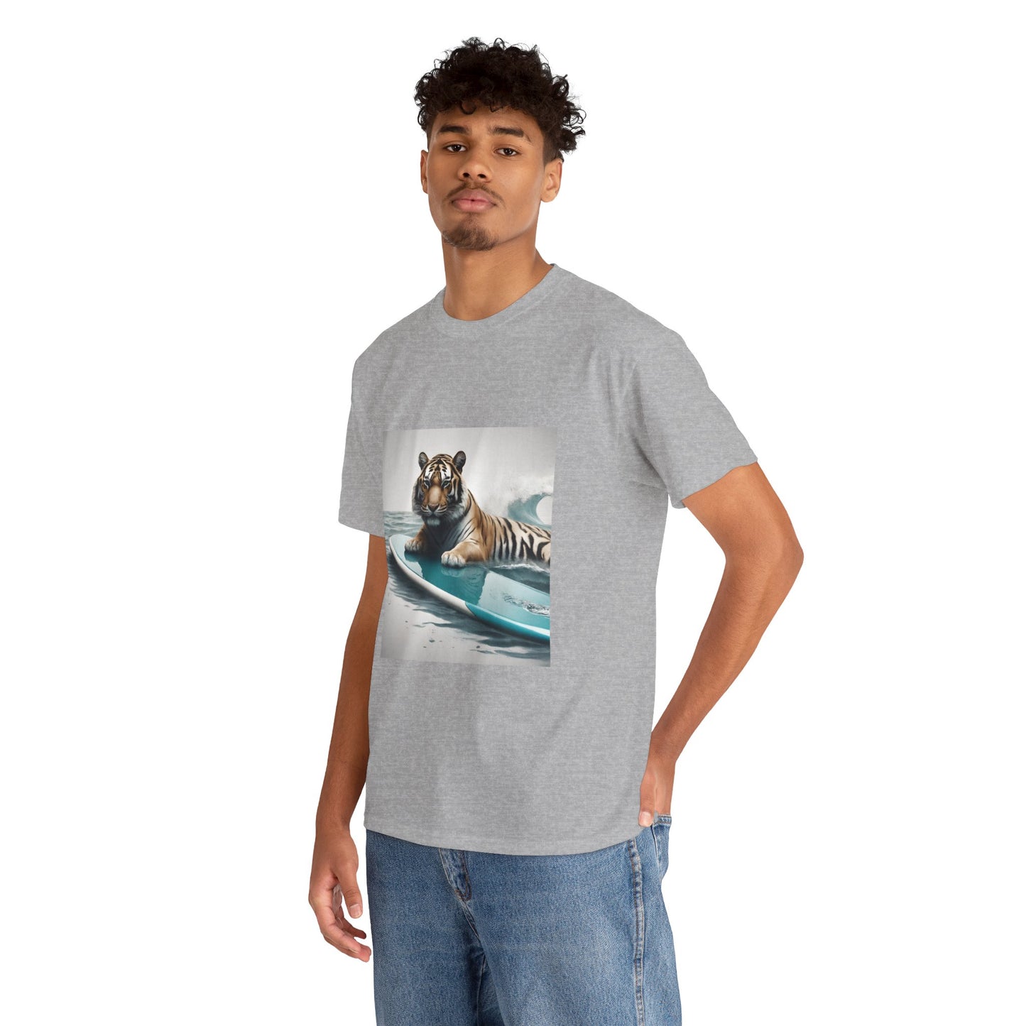 Tiger Surfing Vintage Flashlander Gym Shirt