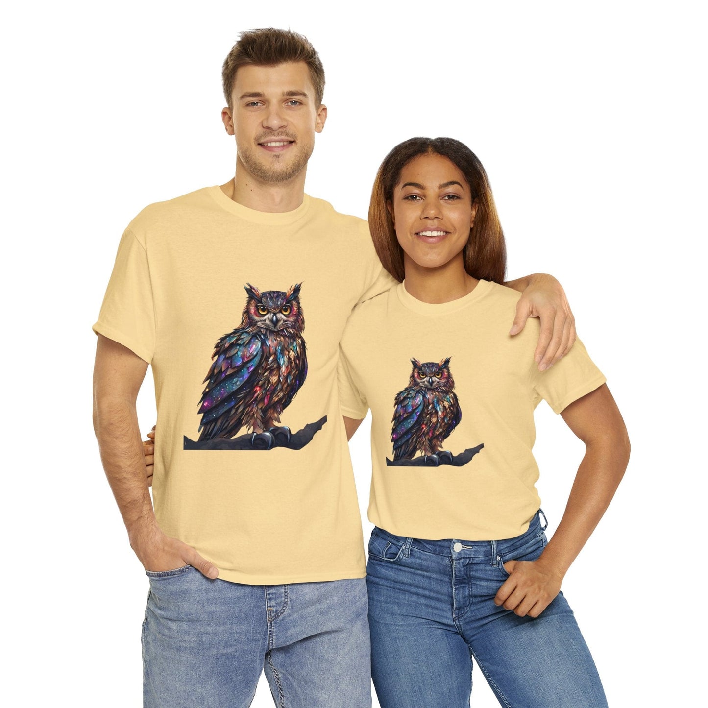 Owl Shirt Unisex Heavy Cotton Tee Flashlander