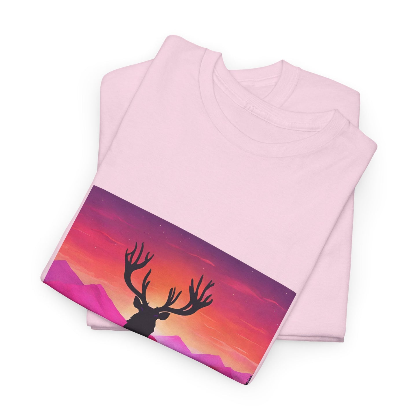 Deer Majestic Sunset Flashlander Gym Shirt