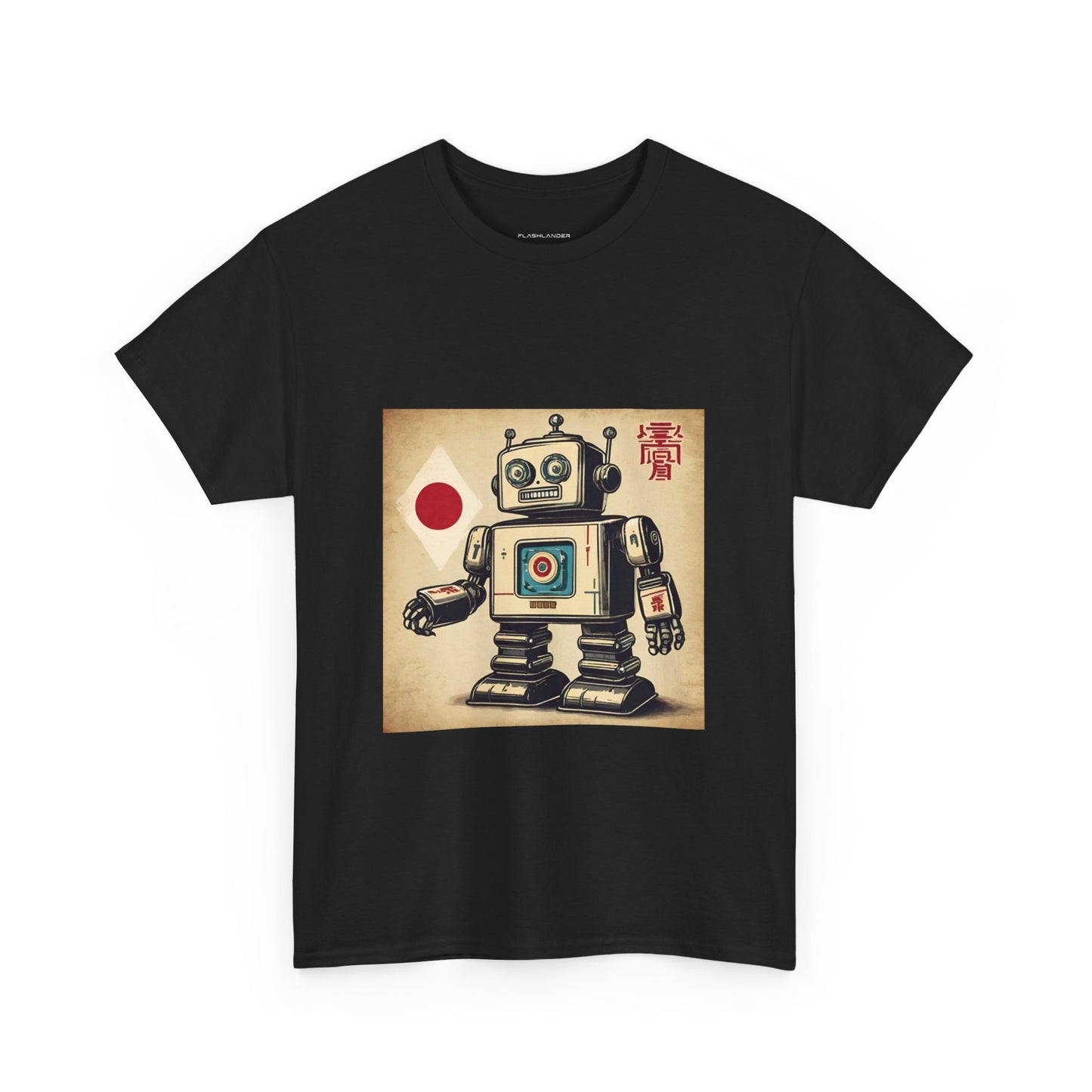 Camiseta deportiva con diseño de robot japonés vintage - Flashlander