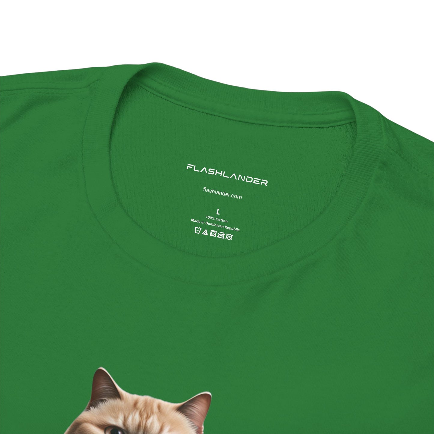 Funny Fat Cat Lifting - Flashlander Gym Shirt