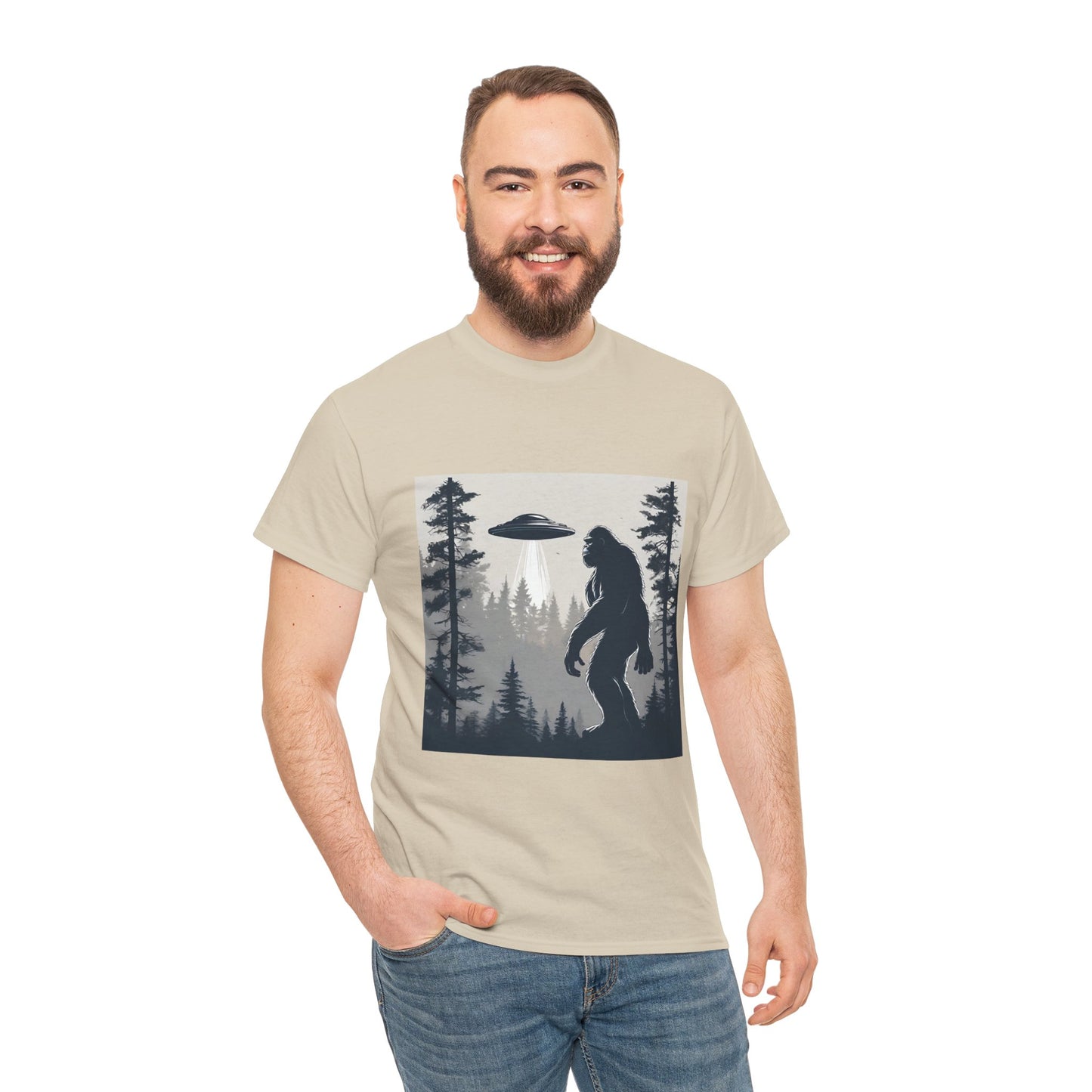 Sasquatch rencontre Bigfoot et OVNI - T-shirt de sport Flashlander