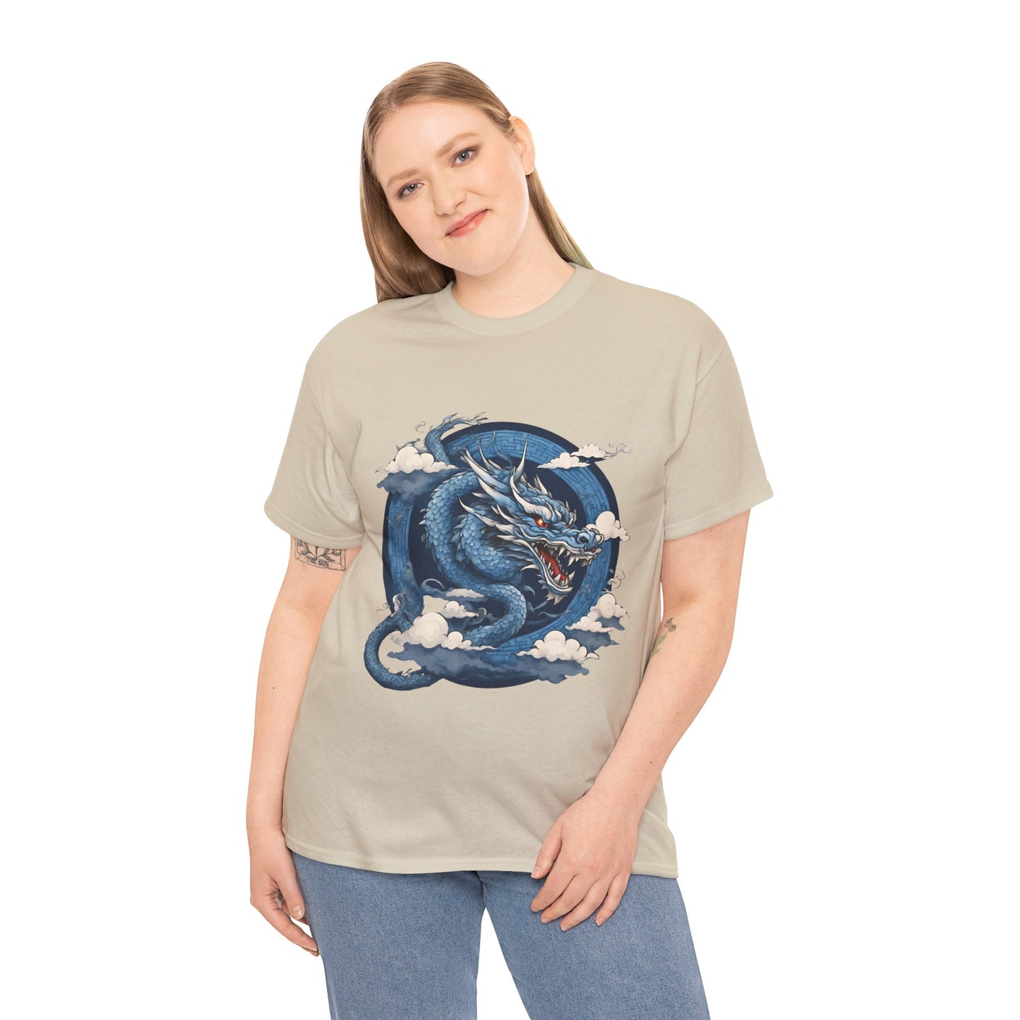 Dragon bleu japonais - T-shirt de sport Flashlander