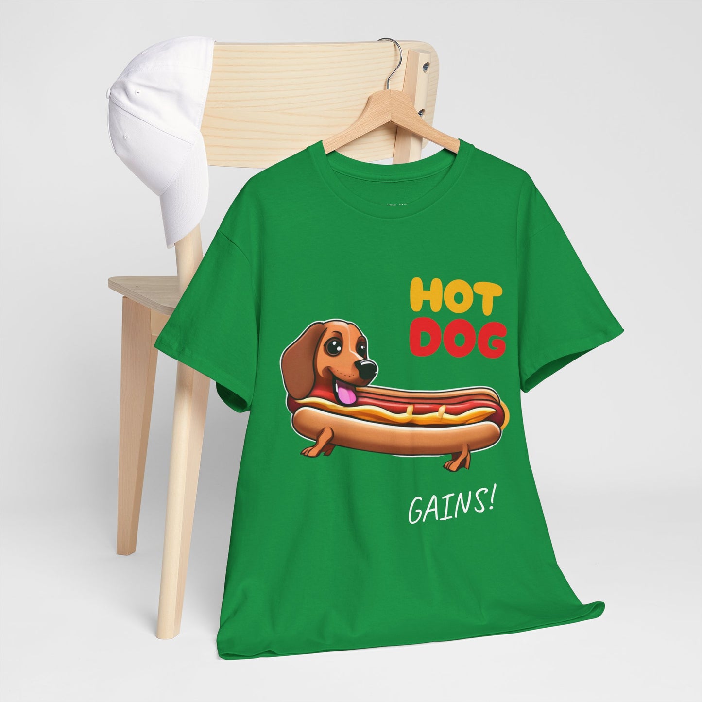 Hot Dog Gains Dachshund Dog - Flashlander Gym Shirt