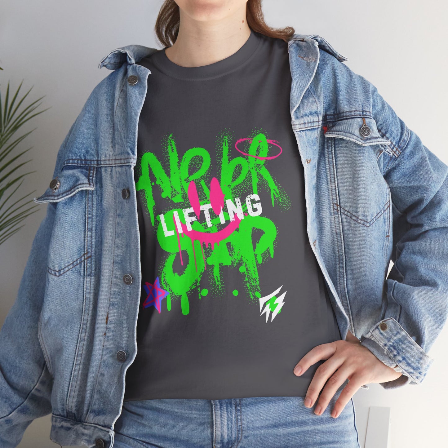 Graffiti Flashlander - Never Stop Lifting Gym T-Shirt Sport Grey