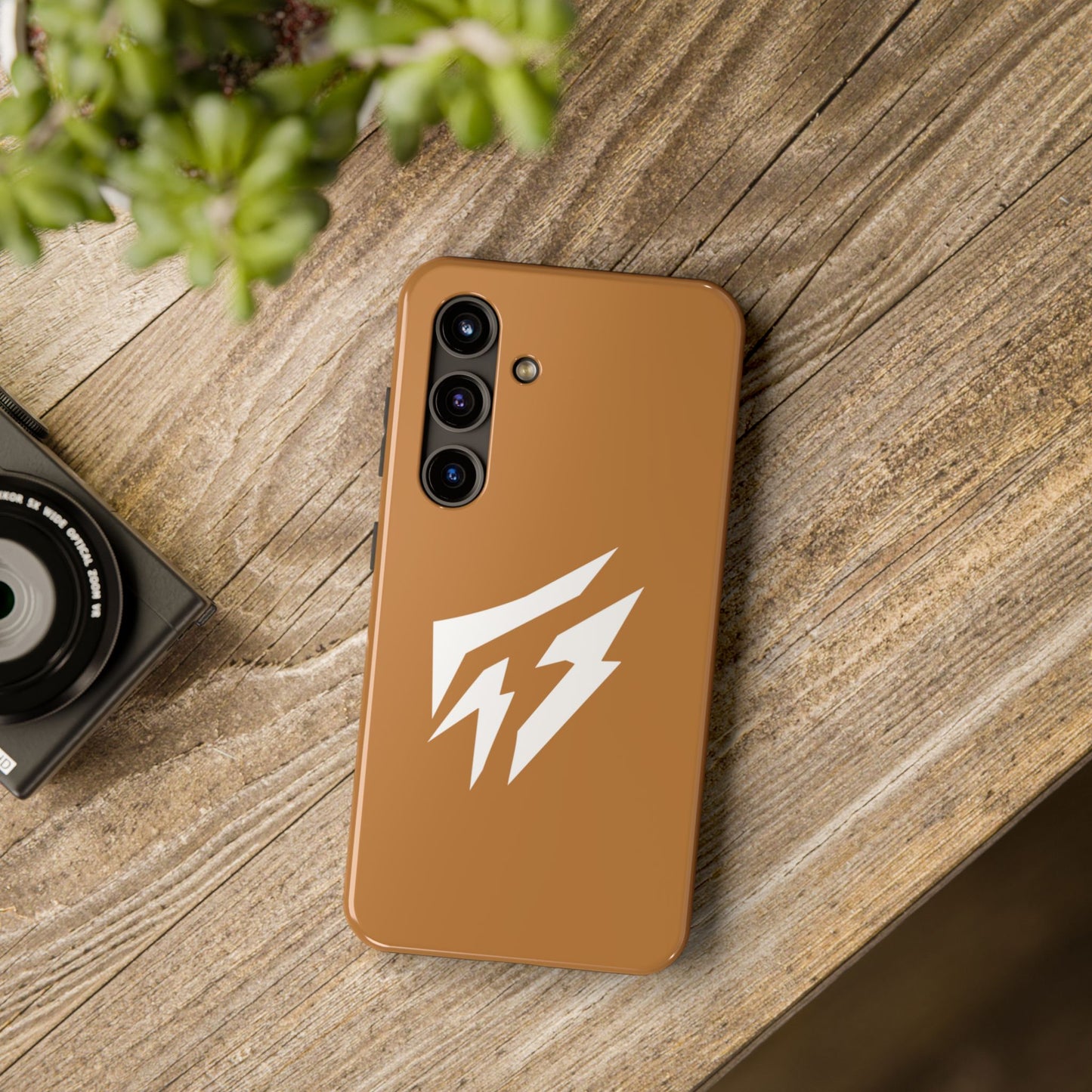 Flashlander Thunders Tough Phone Cases for all Iphone and Samsung Galaxy Light Brown