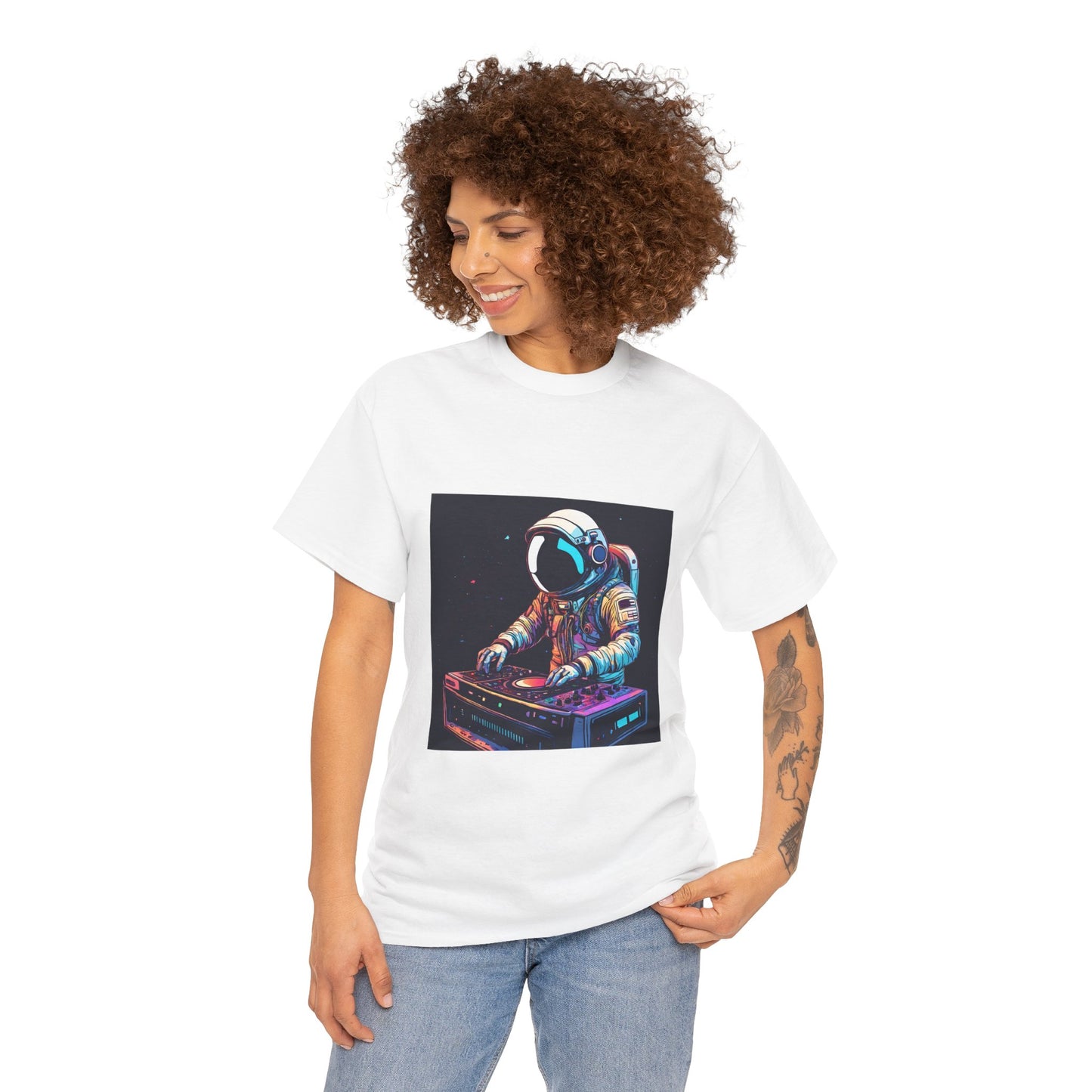 Astronaut Techno DJ Flashlander Gym Shirt