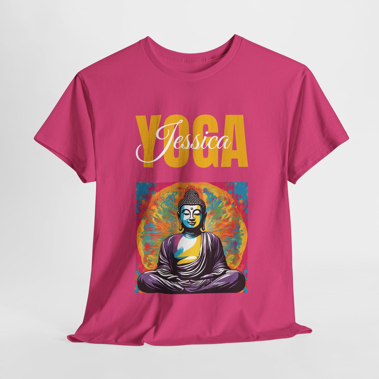 Personalized Yoga Shirt - Buddha Tee - Custom Name Flashlander Yoga Tee