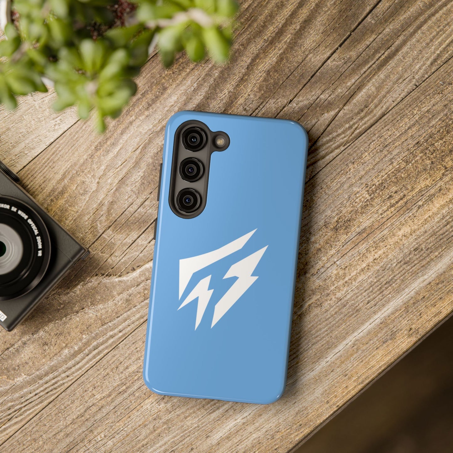 Flashlander Thunders Tough Phone Cases for all Iphone and Samsung Galaxy Light Blue