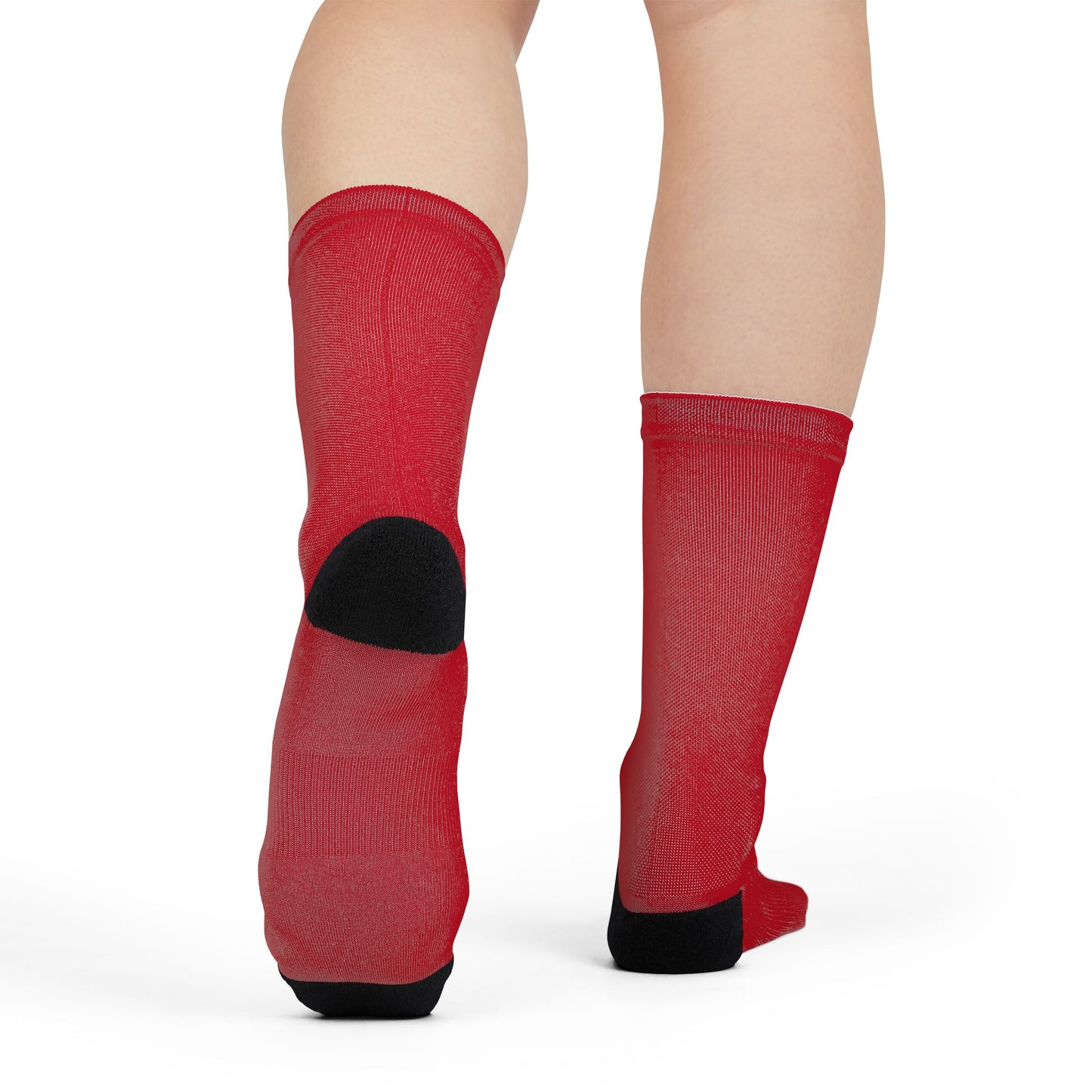 Flashlander Thunder Crew Sports Socks Dark Red