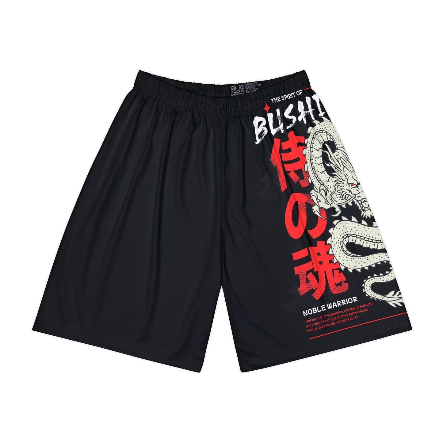 Japanese Dragon Bushido - Flashlander Performance Men’s Gym Shorts Black