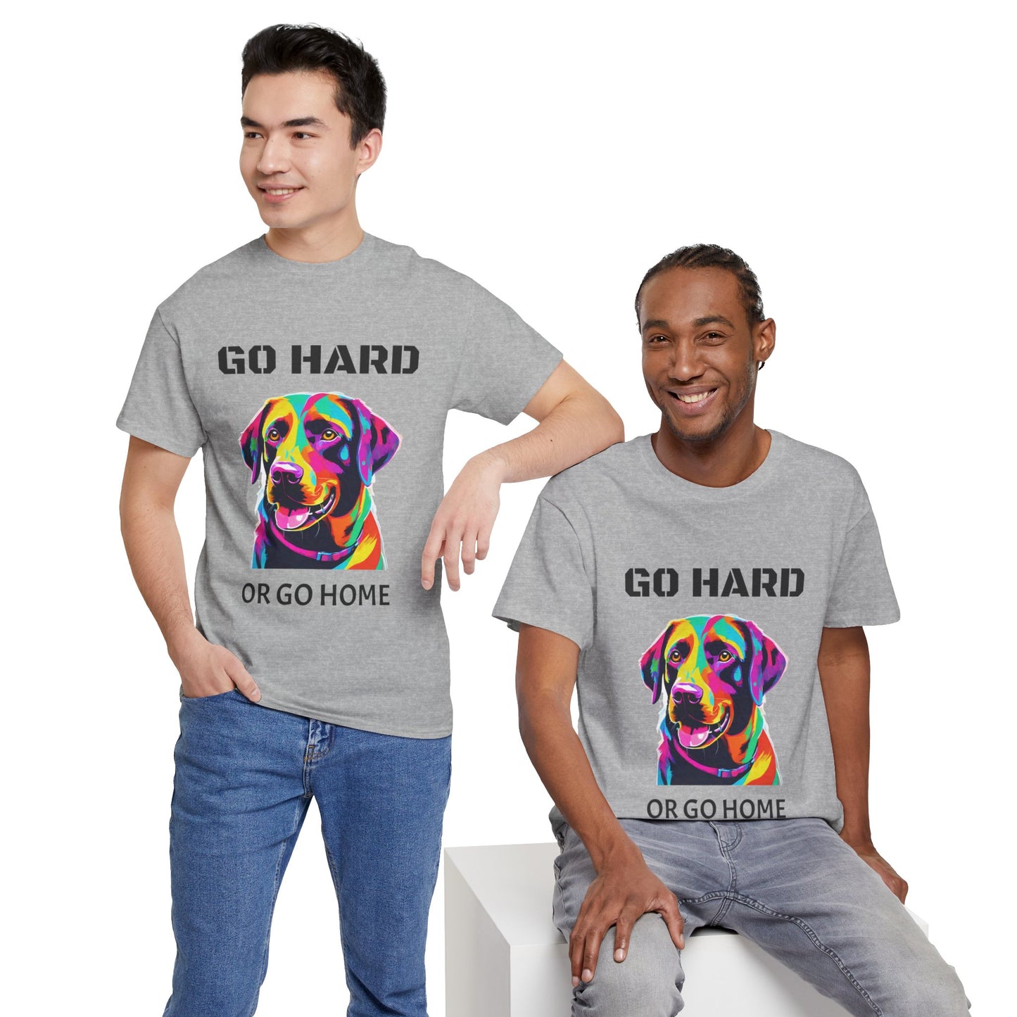 Labrador Retriever Dog Pop Art  - Go Hard Or Go Home Flashlander Gym Shirt