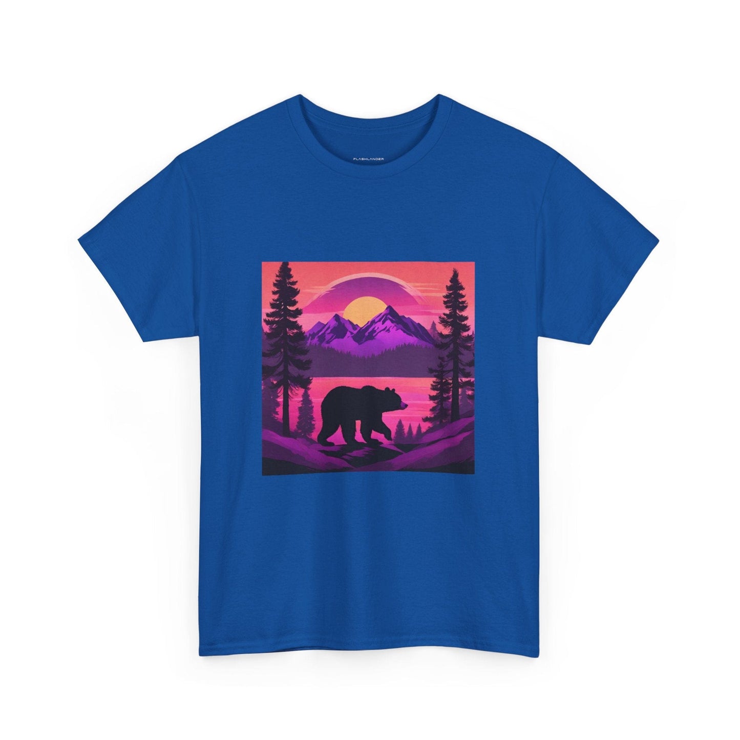 T-shirt graphique Bear Majestic Sunset Flashlander