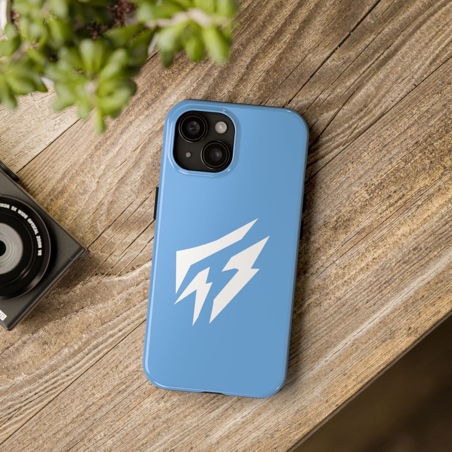 Flashlander Thunders Tough Phone Cases for all Iphone and Samsung Galaxy Light Blue