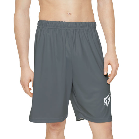 Flashlander ALG Performance Men’s Sports Shorts (AOP) Dark Grey