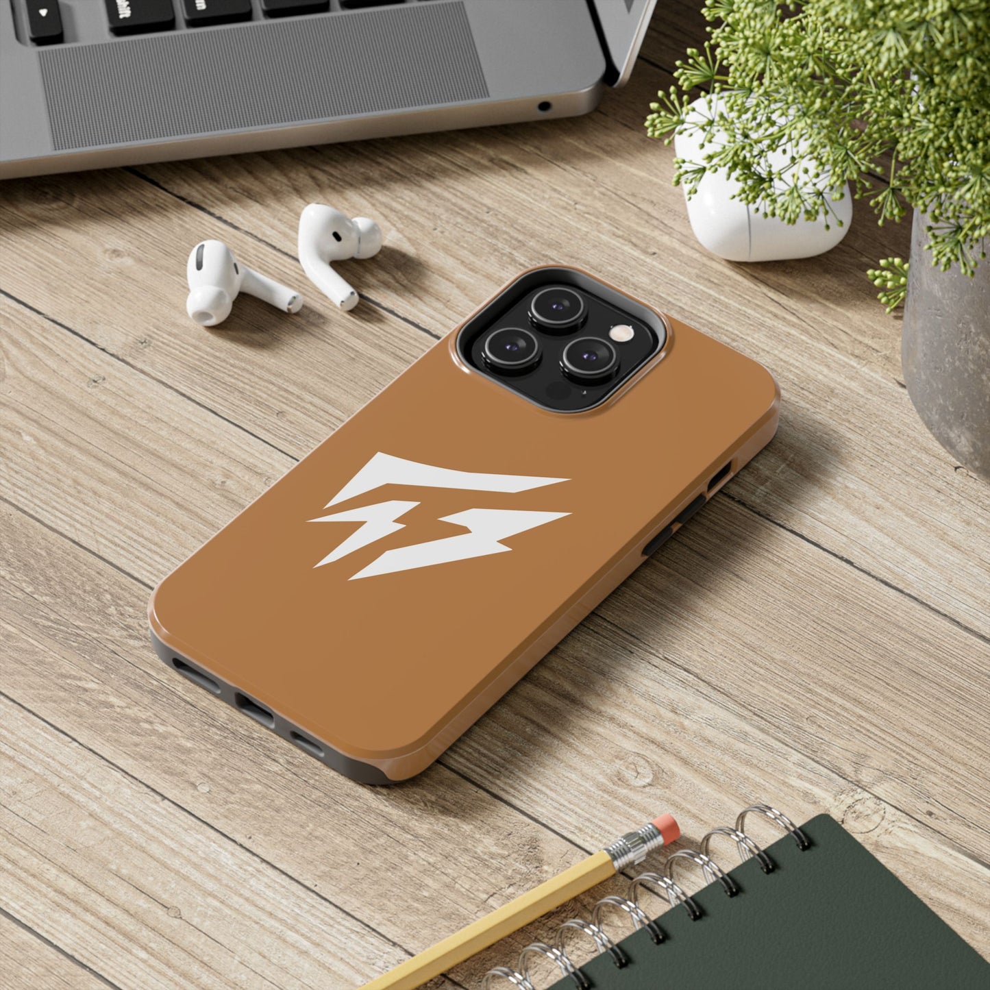 Flashlander Thunders Tough Phone Cases for all Iphone and Samsung Galaxy Light Brown