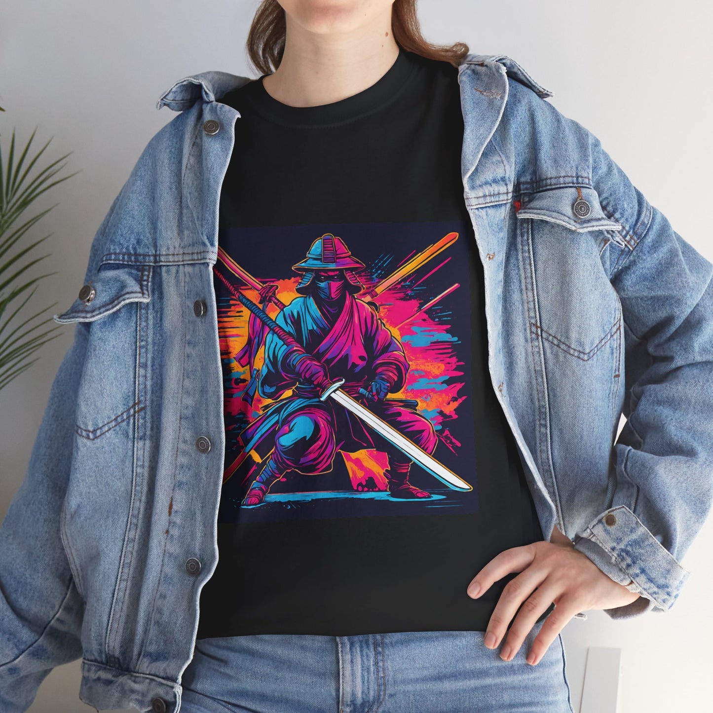 Samurai Warrior Sunset - Flashlander Gym Shirt