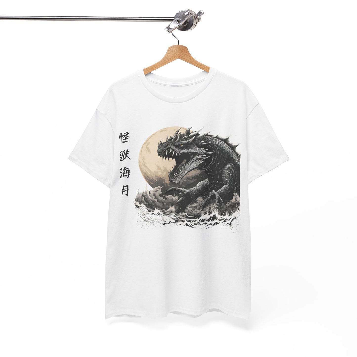 T-shirt de sport Flashlander, le monstre marin Kraken émerge, menace au clair de lune