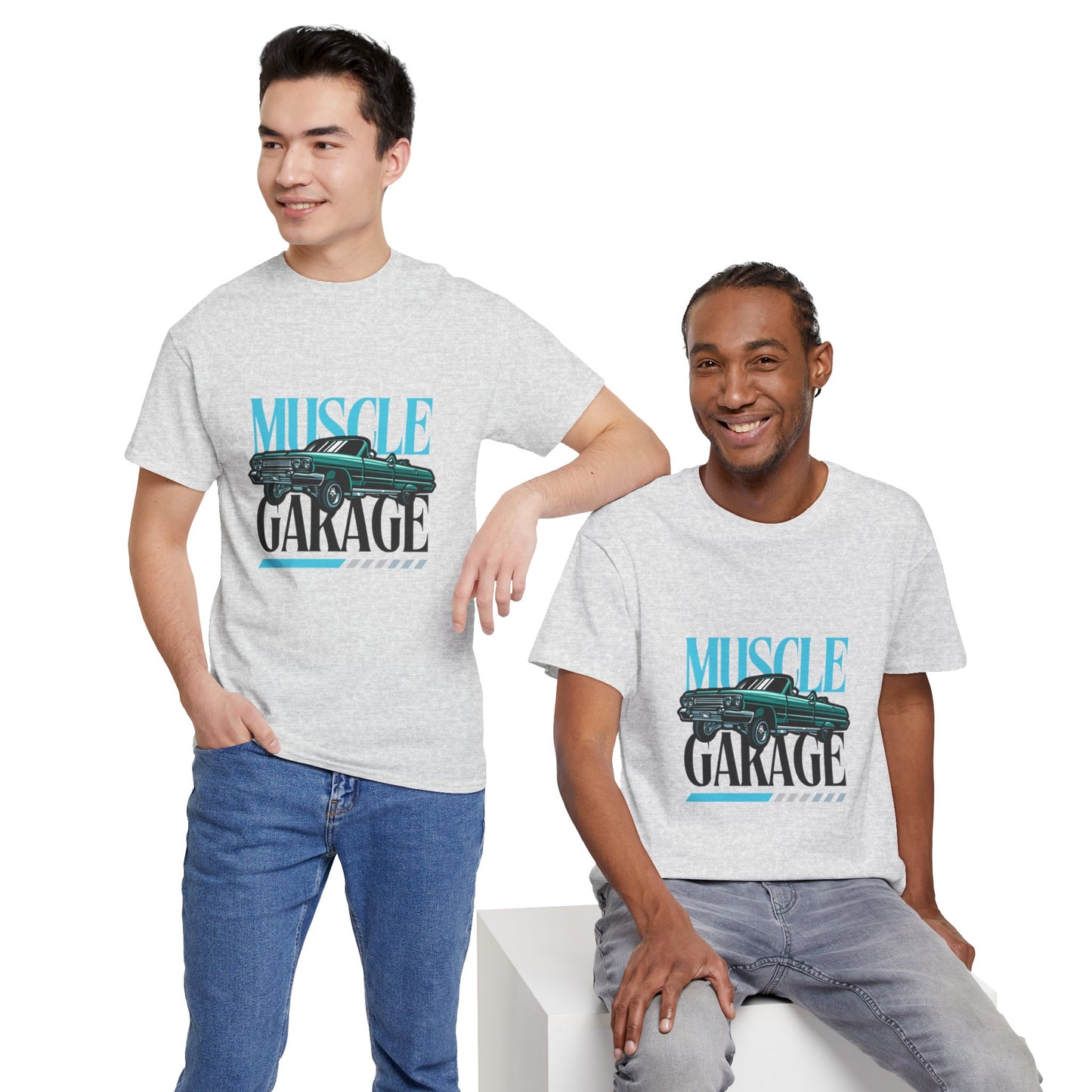 Garage de voitures vintage Muscle - T-shirt de sport Flashlander