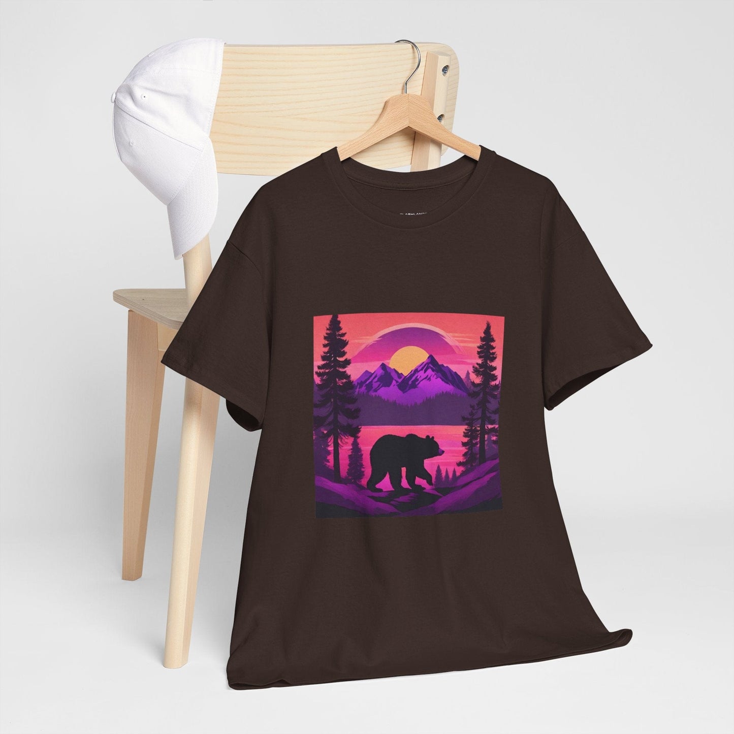 Bear Majestic Sunset Graphic Tee Flashlander