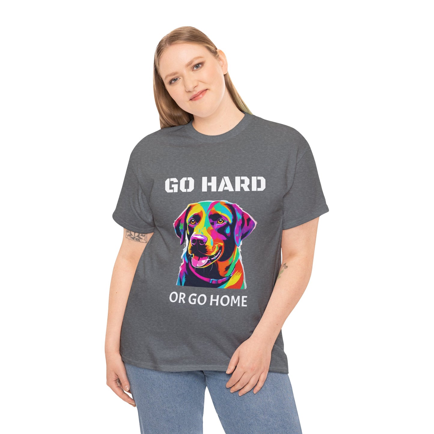 Labrador Retriever Dog Pop Art  - Go Hard Or Go Home Flashlander Gym Shirt