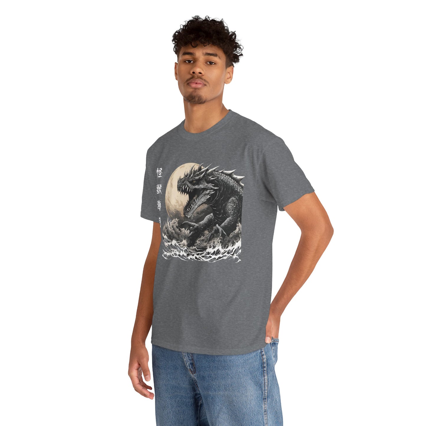 T-shirt de sport Flashlander, le monstre marin Kraken émerge, menace au clair de lune