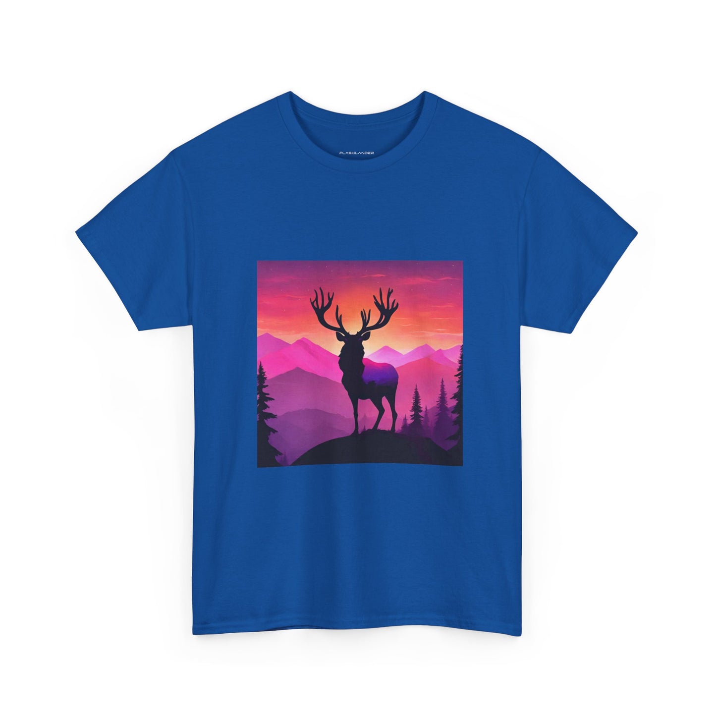 Deer Majestic Sunset Flashlander Gym Shirt