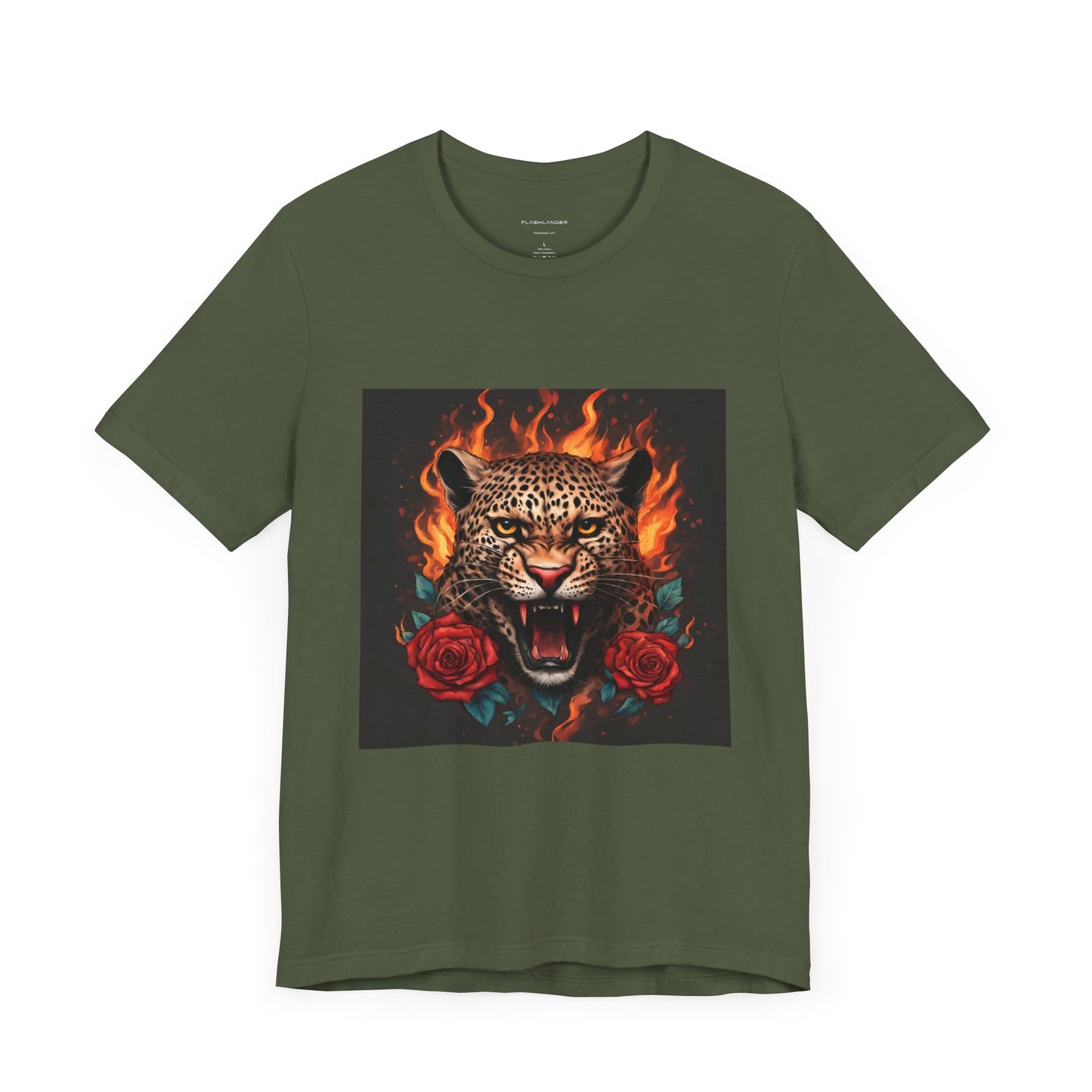 Leopard Flames Flashlander Gym Shirt