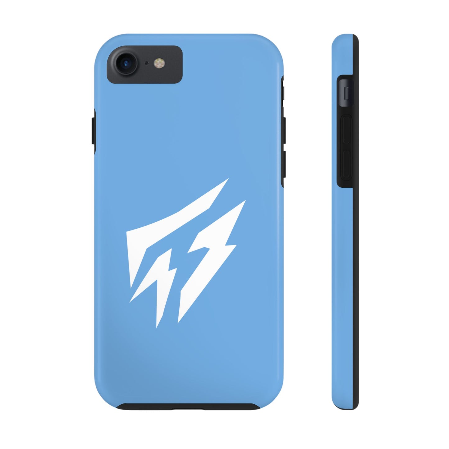 Flashlander Thunders Tough Phone Cases for all Iphone and Samsung Galaxy Light Blue