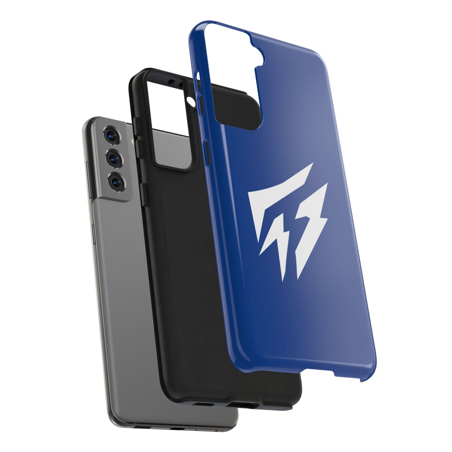 Flashlander Thunders Tough Phone Cases for all Iphone and Samsung Galaxy Dark Blue