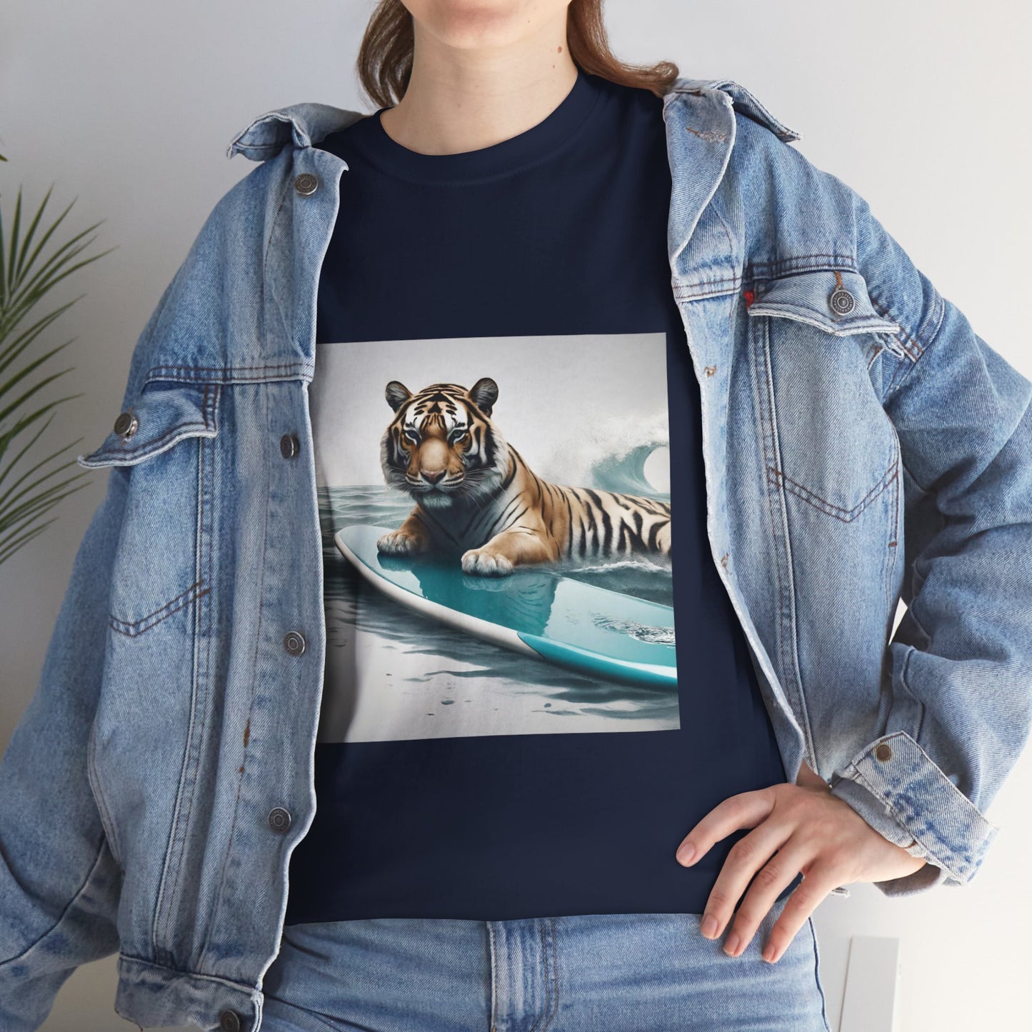 Tiger Surfing Vintage Flashlander Gym Shirt